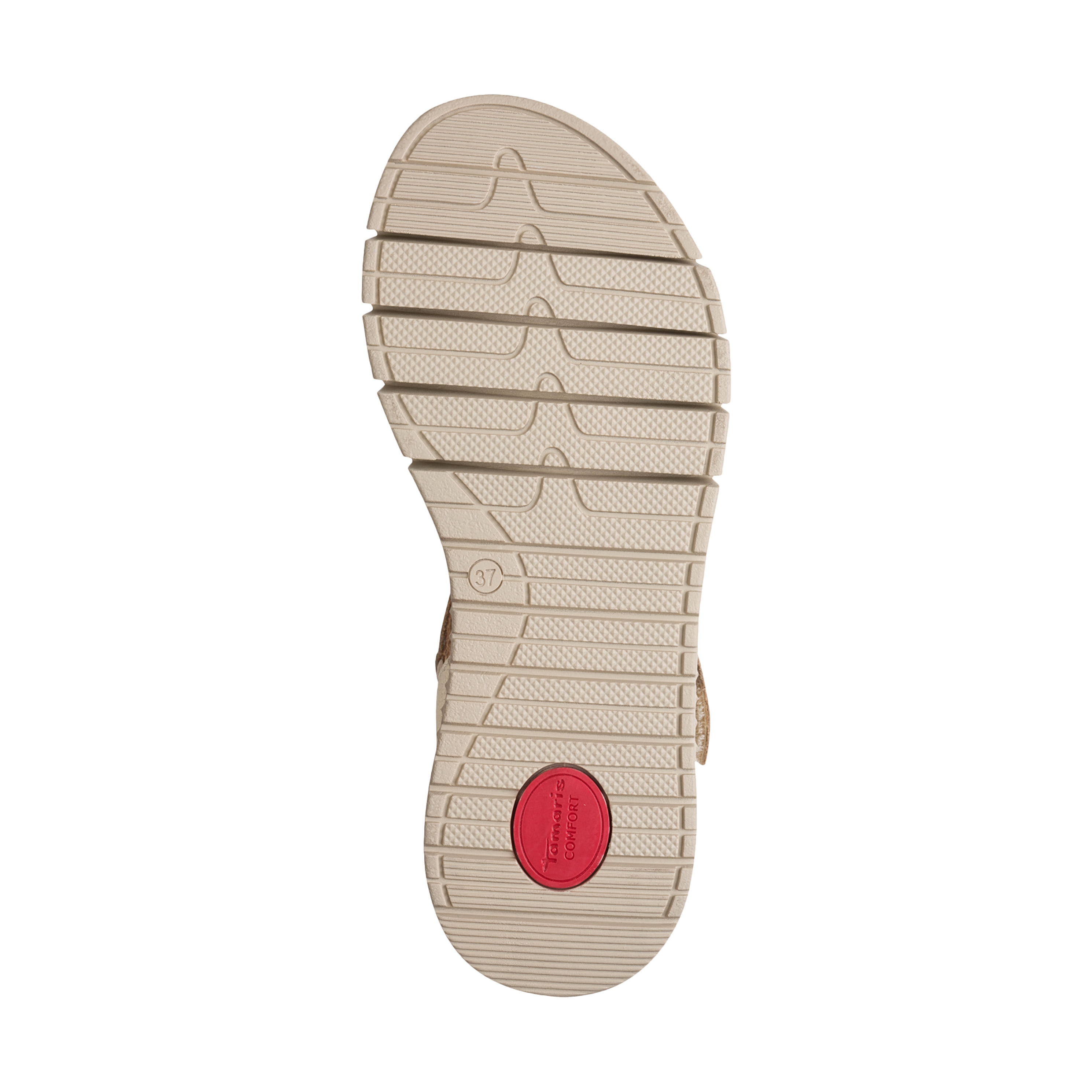 Leather Comfort Sandals | Golden TAMARIS Women