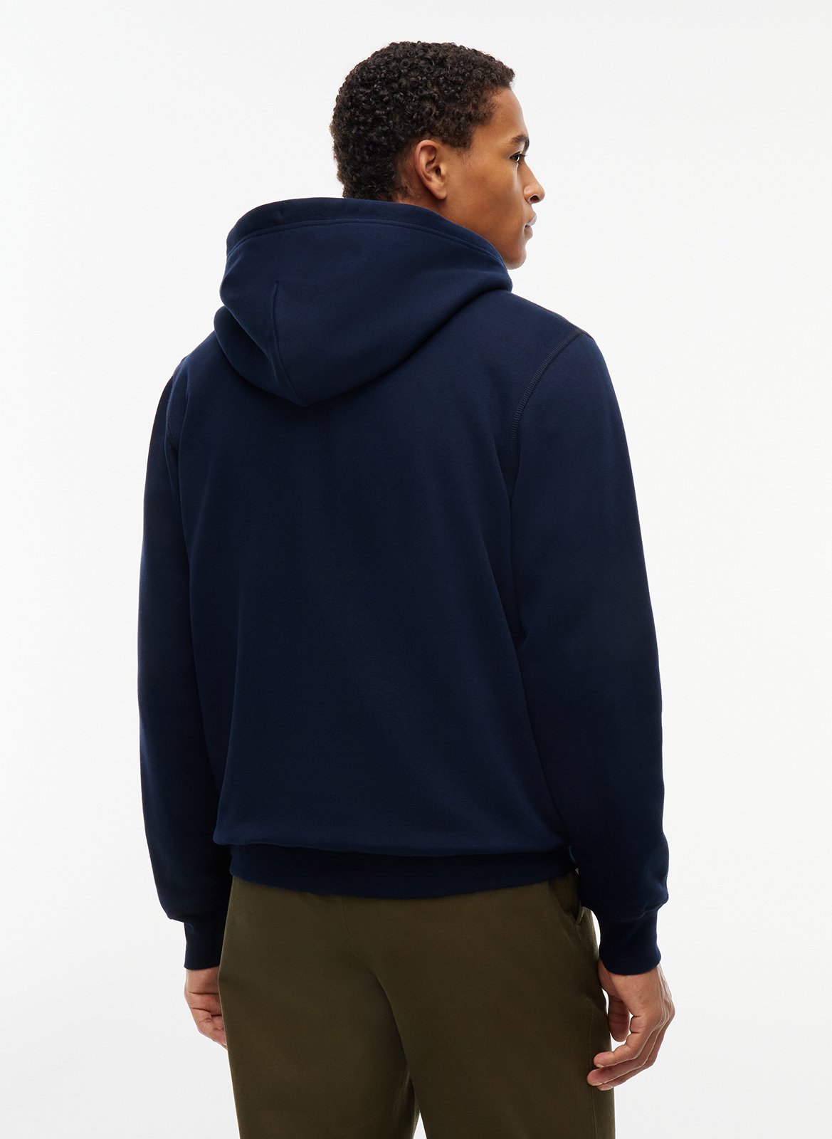 Kapuzensweatshirt aus Baumwoll-Mix mit Reißverschluss | Blau TOMMY HILFIGER Herren