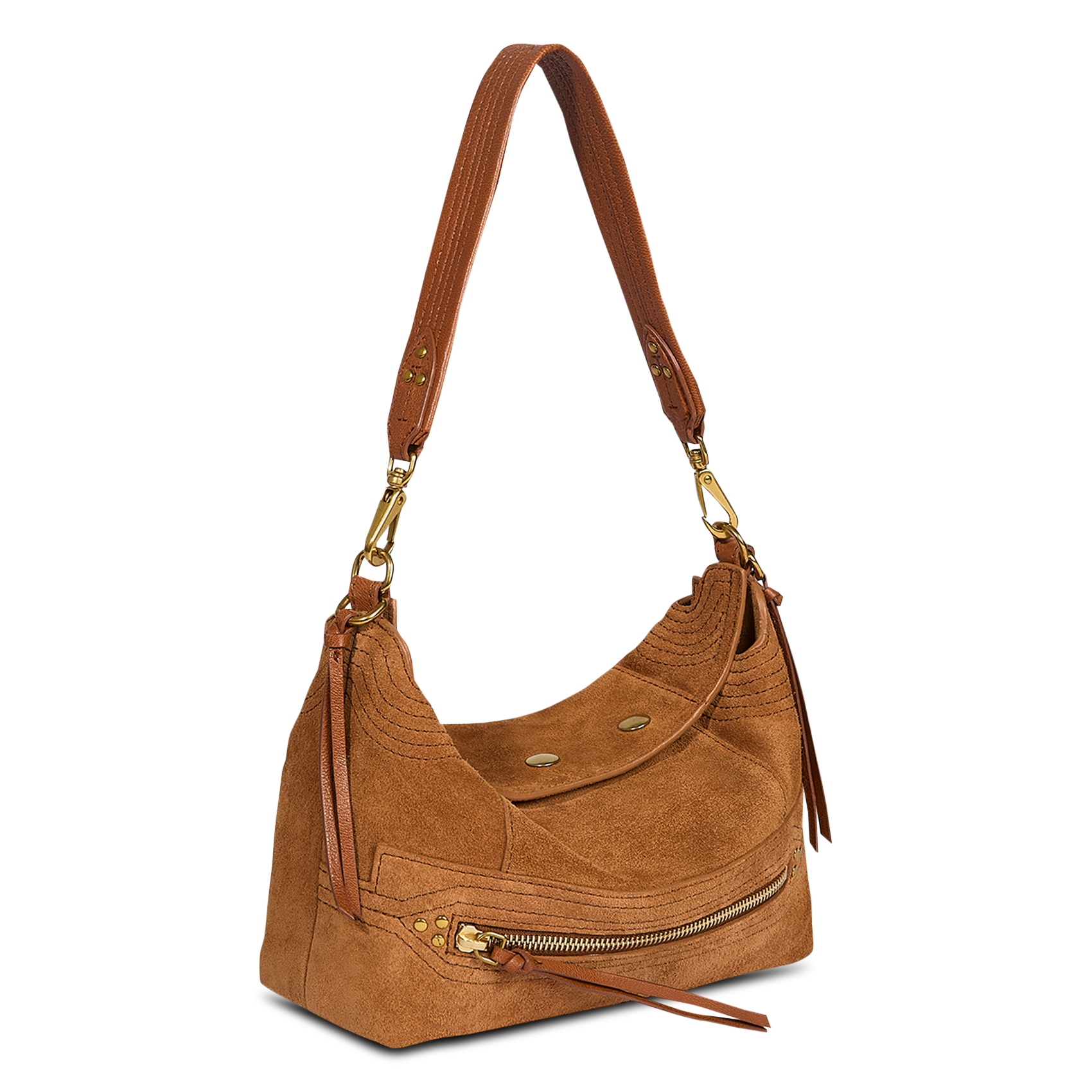 Velvet handbag JEROME DREYFUSS Brown