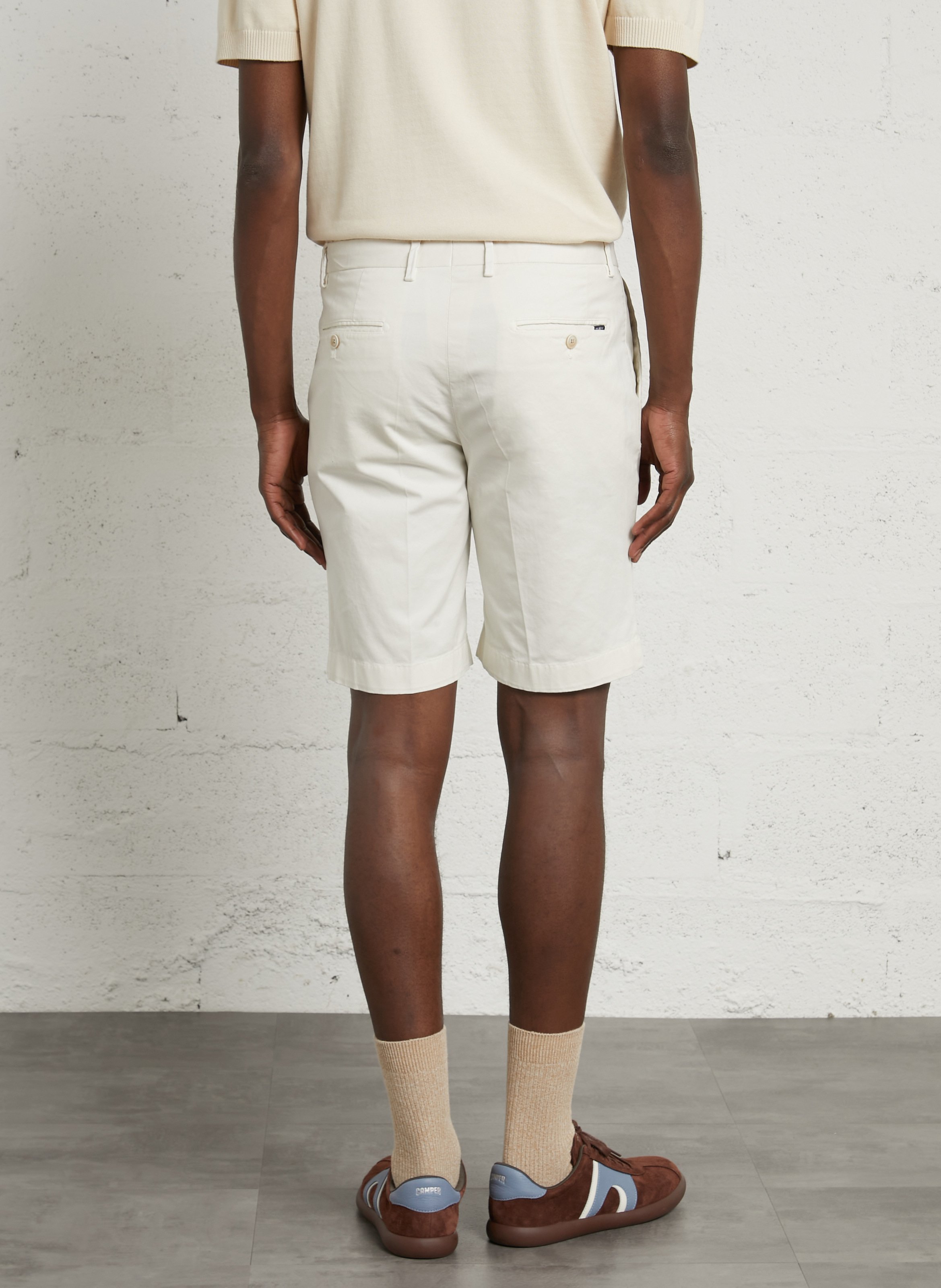 Short straight chino solid color HACKETT White