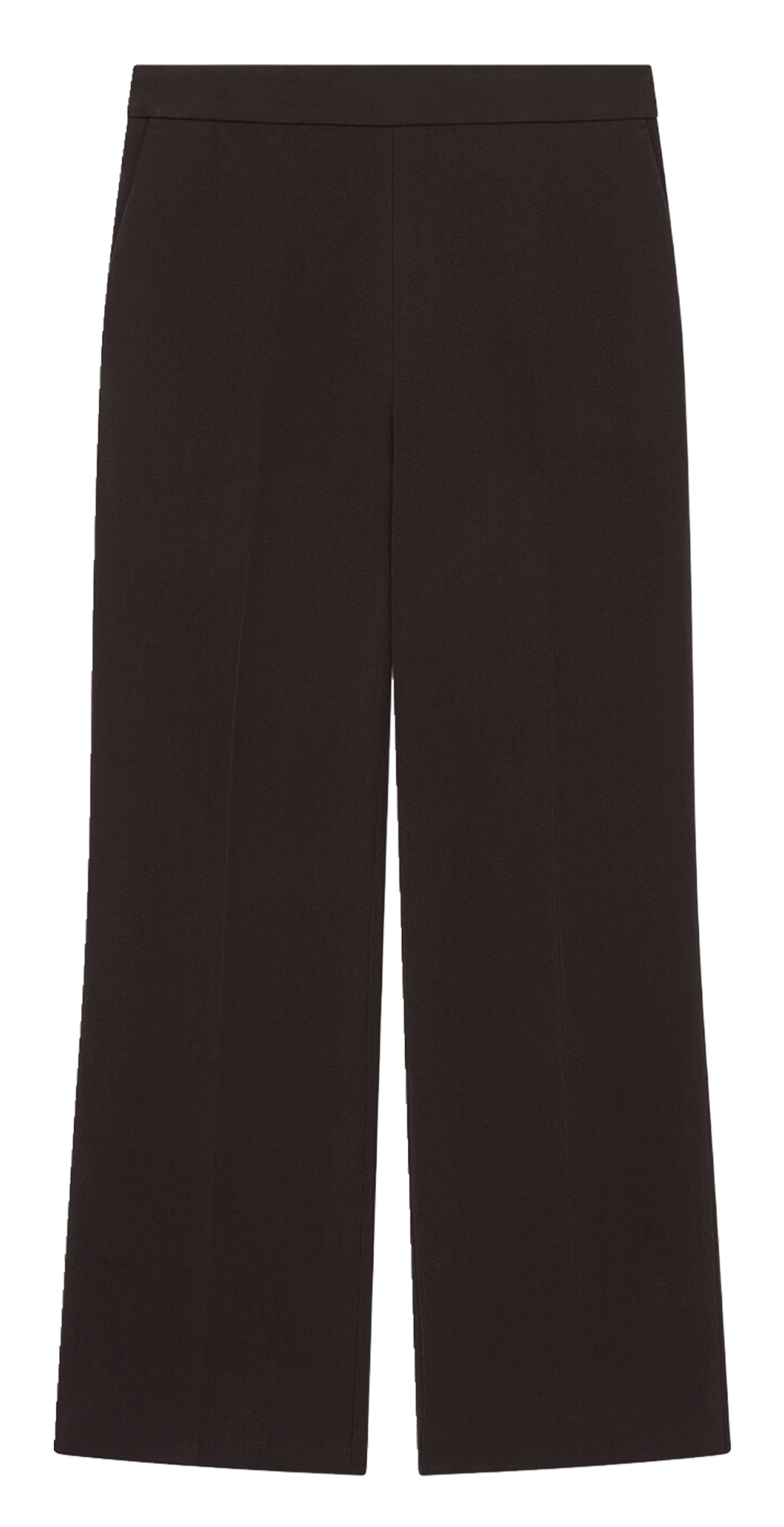 Plain flare trousers CAROLL Brown