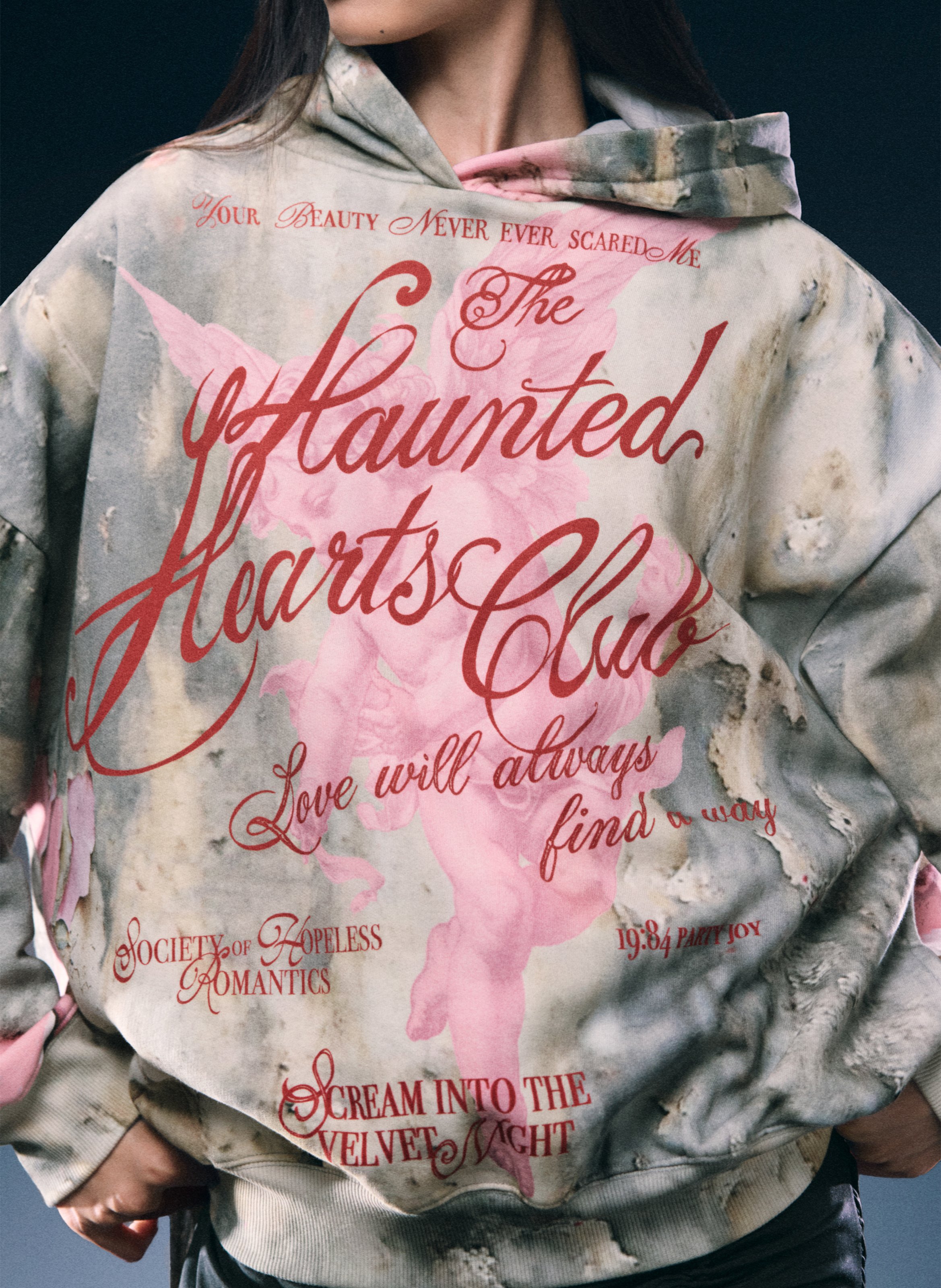 Sweat ample imprimé en coton DESIGUAL Multicolore