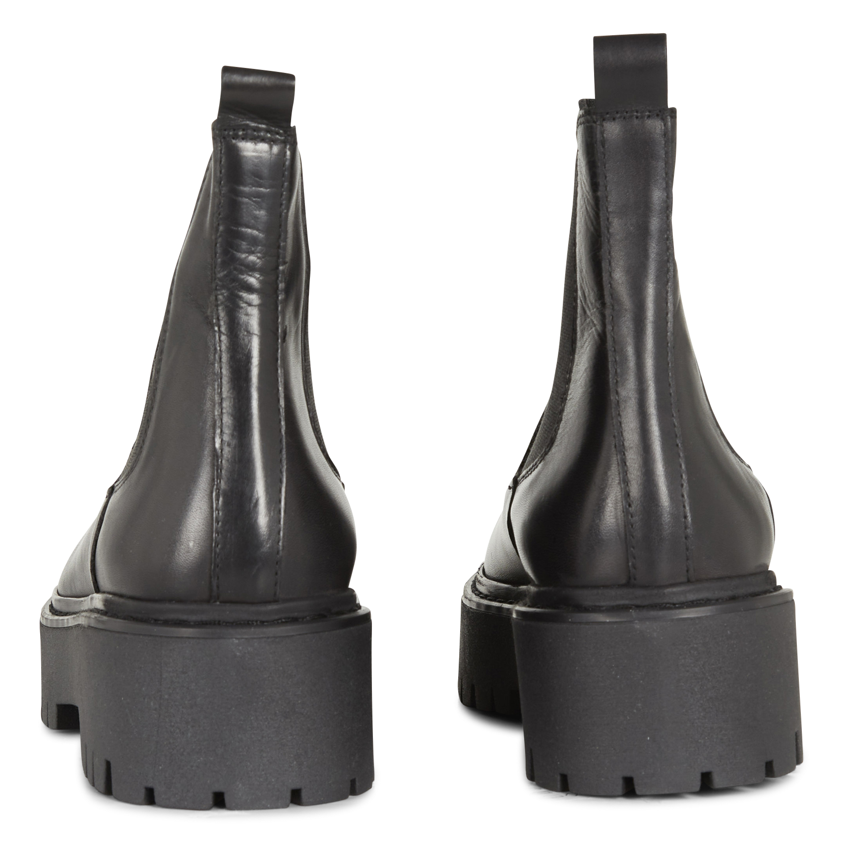 Leather mid-calf boots JONAK Black