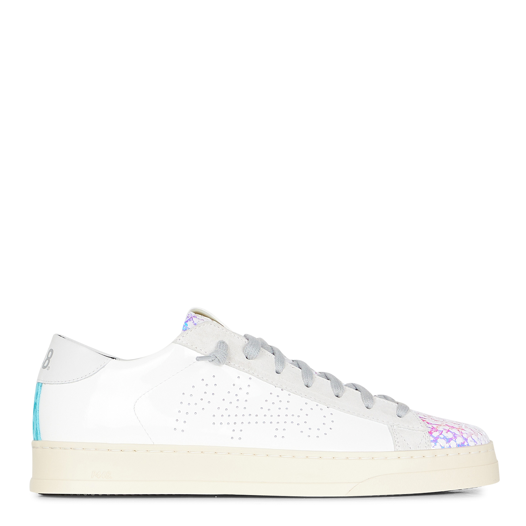 Baskets basses en cuir  P448 Blanc