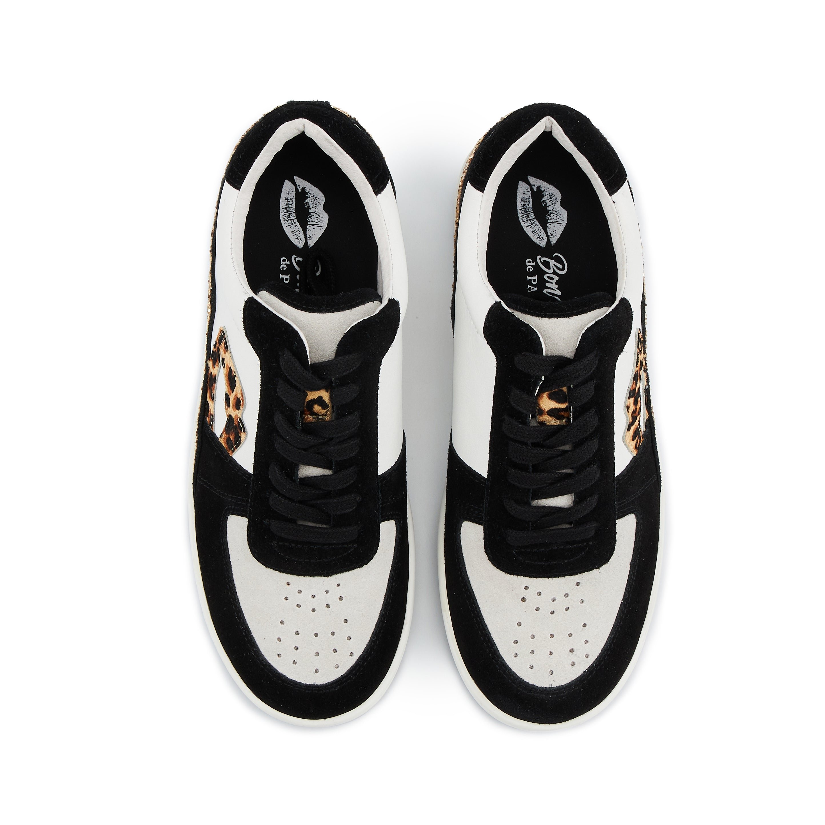 Leather sneakers BONS BAISERS PARIS White