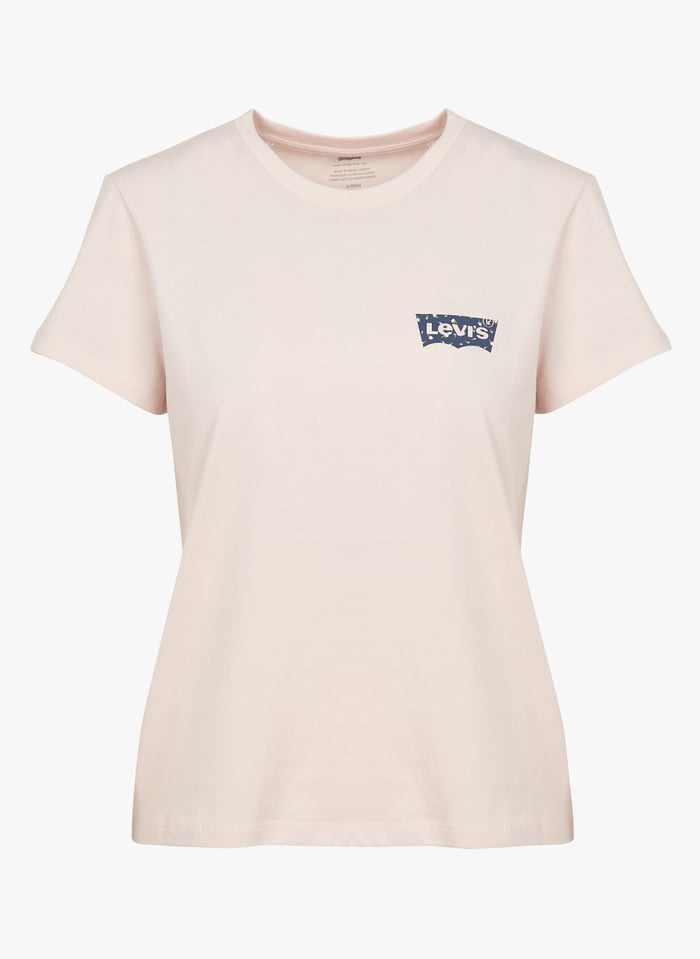 T shirt levis top blanc et rouge femme