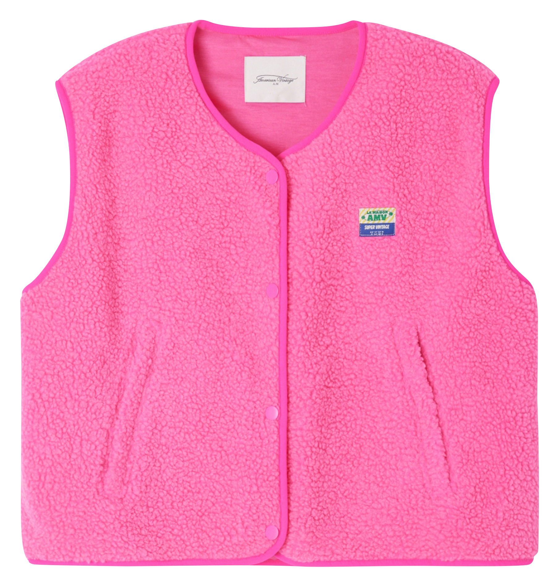 Weste aus Sweatstoff mit Rundhalskragen AMERICAN VINTAGE Rosa