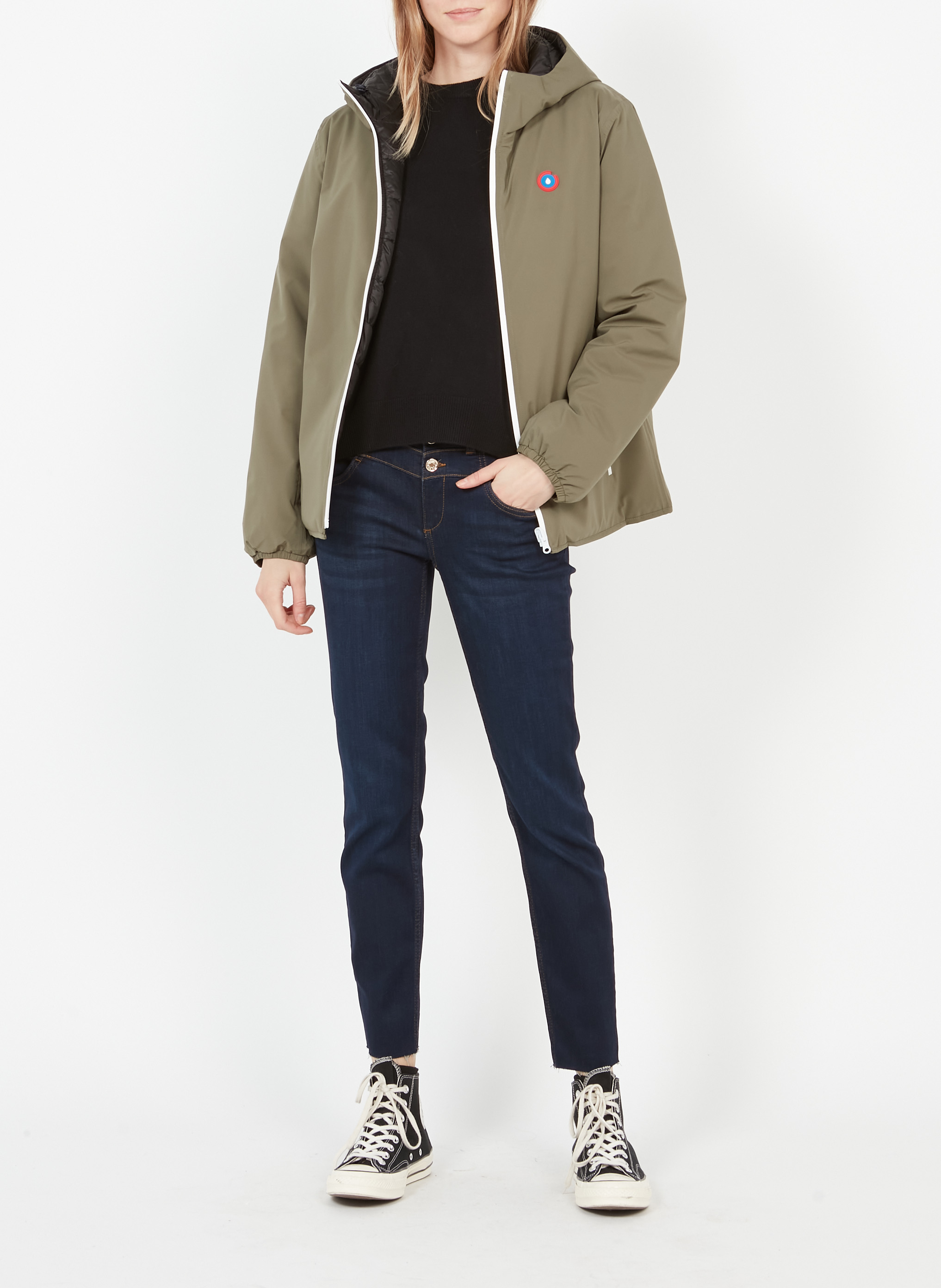 Doudoune réversible à capuche FLOTTE Kaki