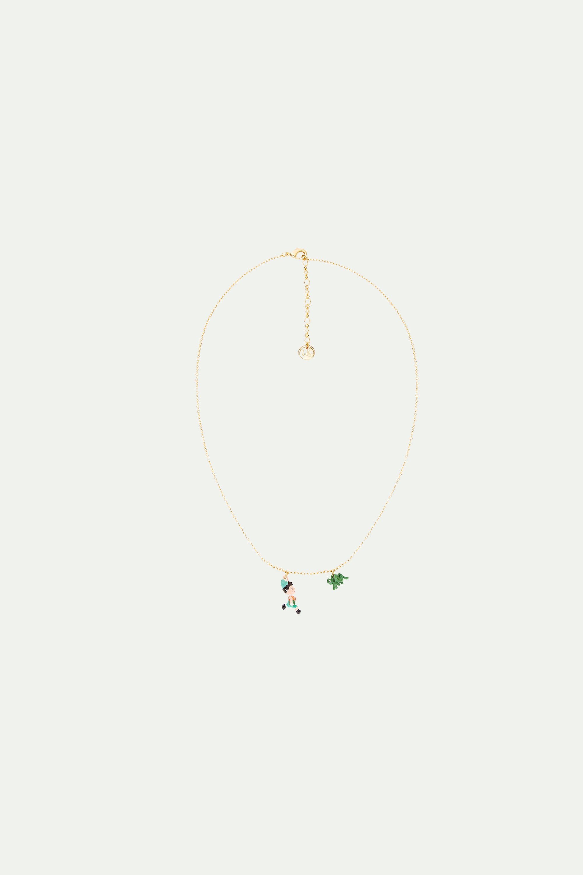 Pinocchio and cricket charm necklace LES NEREIDES Multicolored