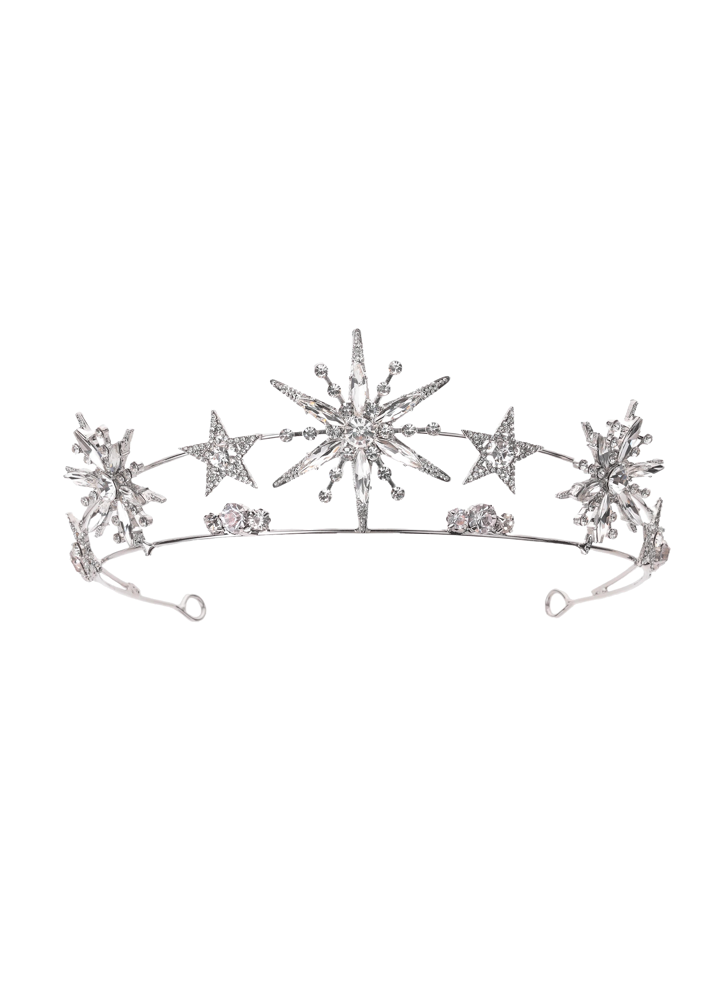 Hair barrette with rhinestones HIPANEMA Silver