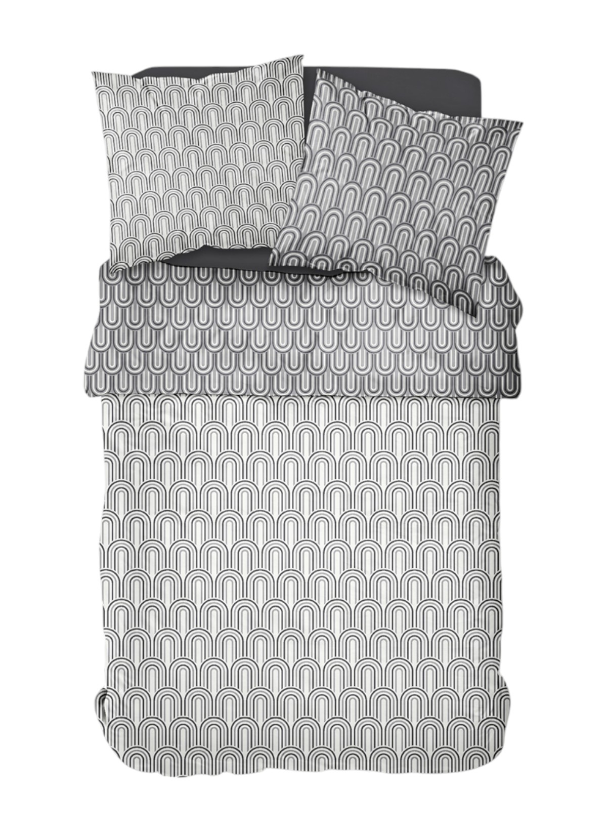 Printed cotton bed set TODAY LINGE DE MAISON White