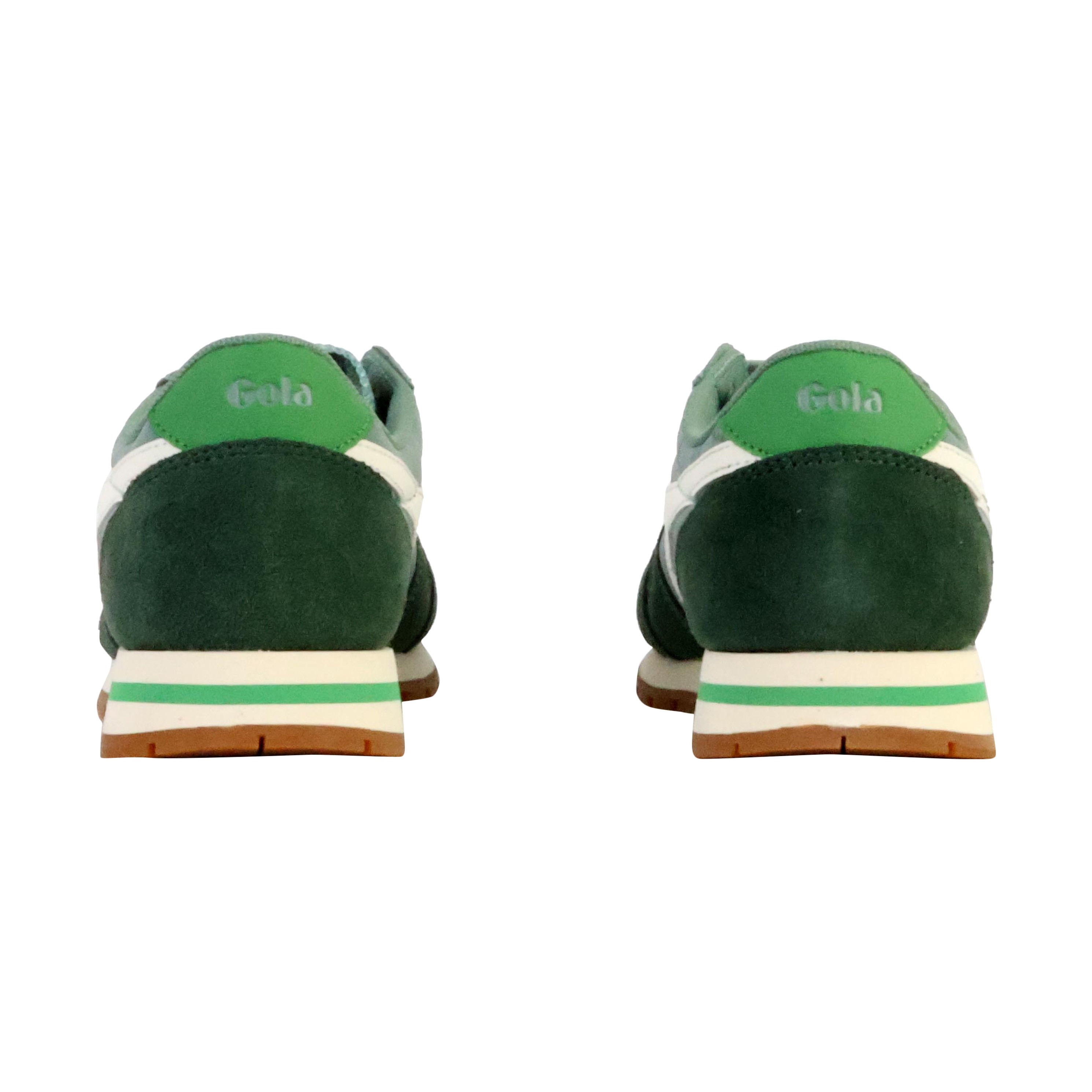 Daytona Leather Basket Sneakers GOLA Green