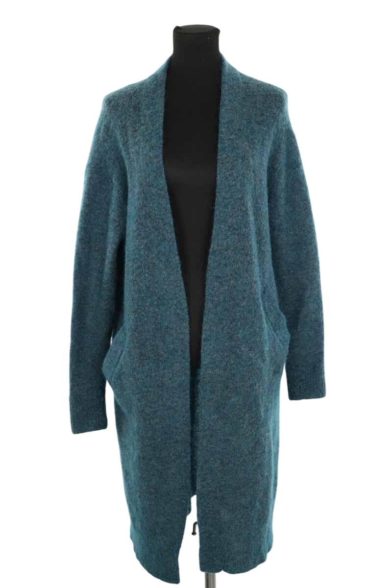 Dual material cardigan ACNE STUDIOS - Seconde Main Blue