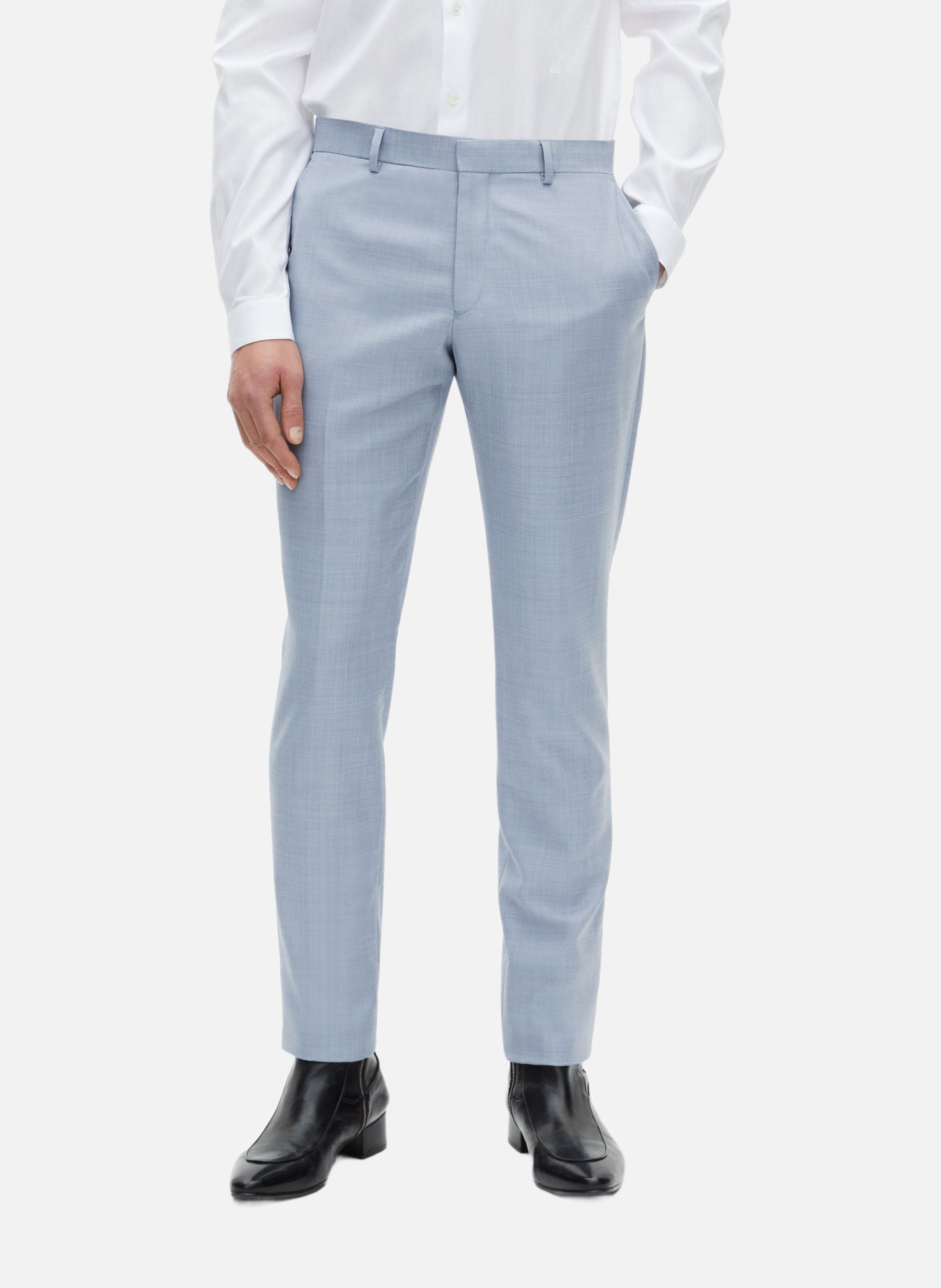 Tailored wool suit trousers THE KOOPLES Blue