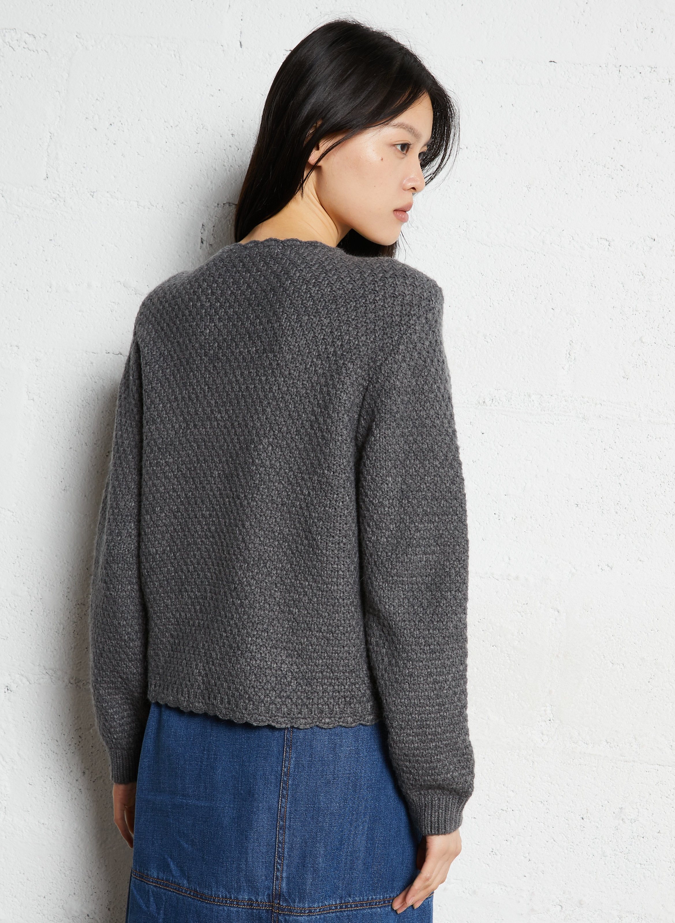 High-neck sweater LOUISE MISHA Grey