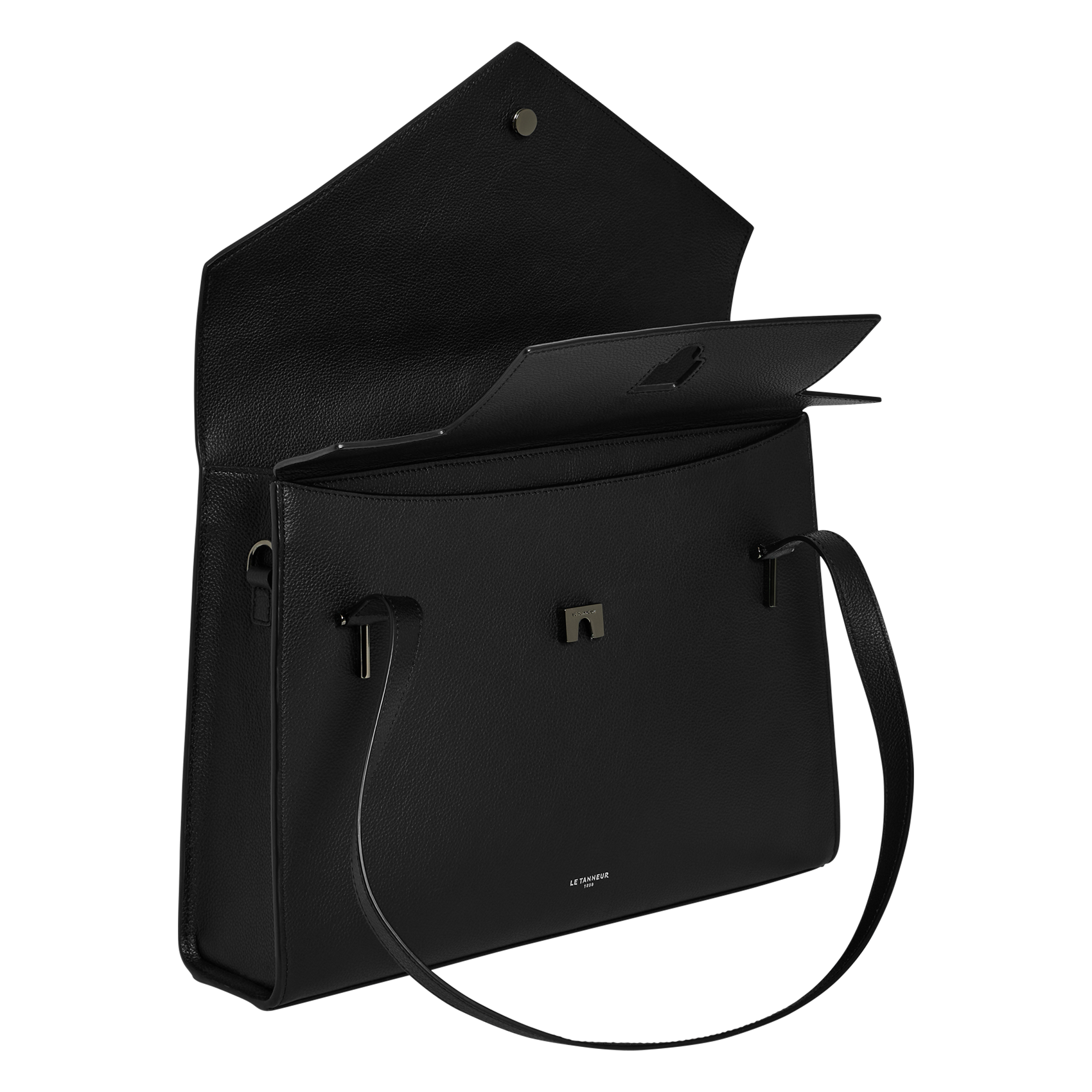 Leather document holder LE TANNEUR Black