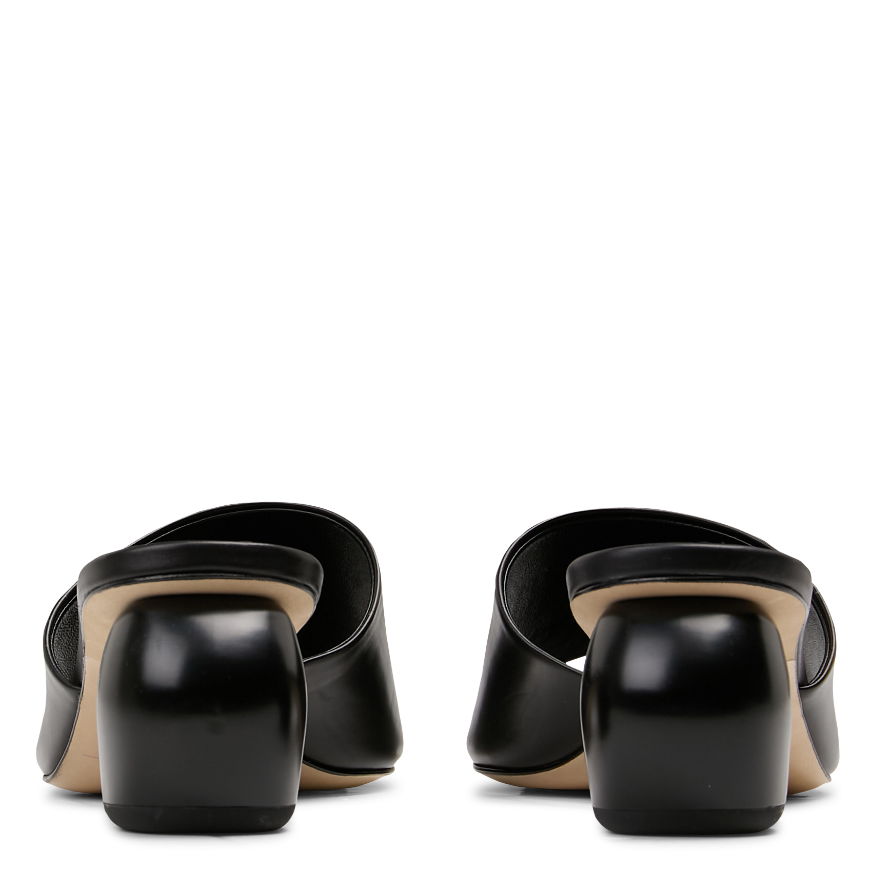 Sandales hautes en cuir MI/MAI Noir