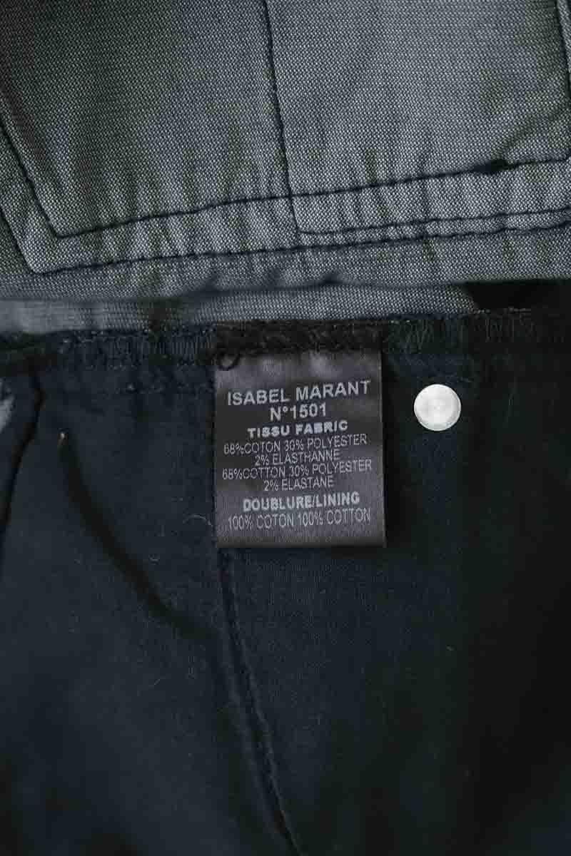 Mini jupe en coton ISABEL MARANT ÉTOILE - SECONDE MAIN Bleu