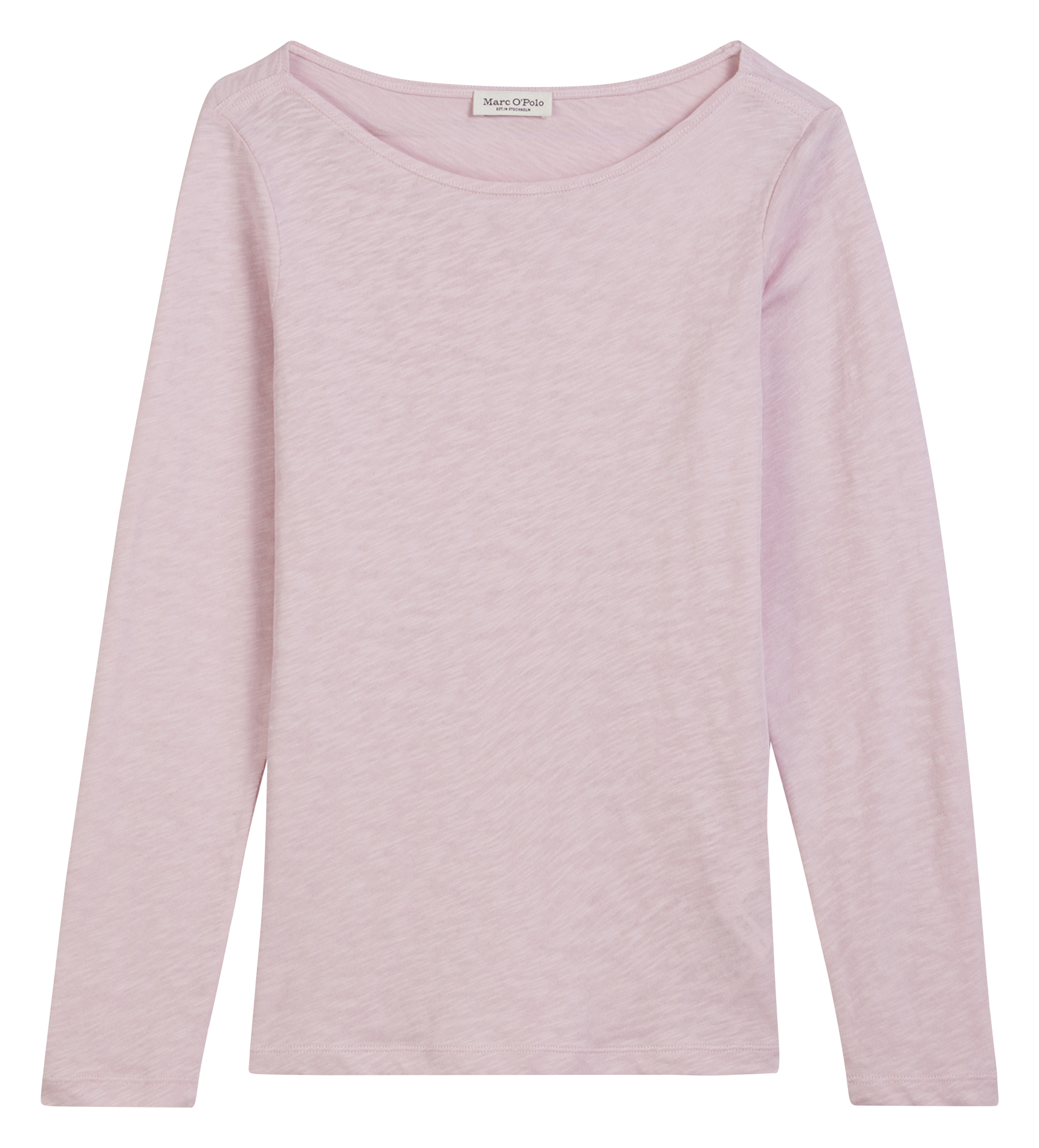 Effen T-shirt met korte mouw en boothals MARC O'POLO Roze