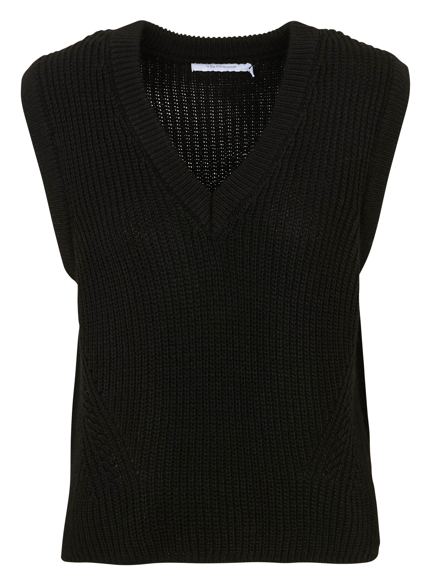 Pullover mit V-Ausschnitt LA FEE MARABOUTEE Schwarz