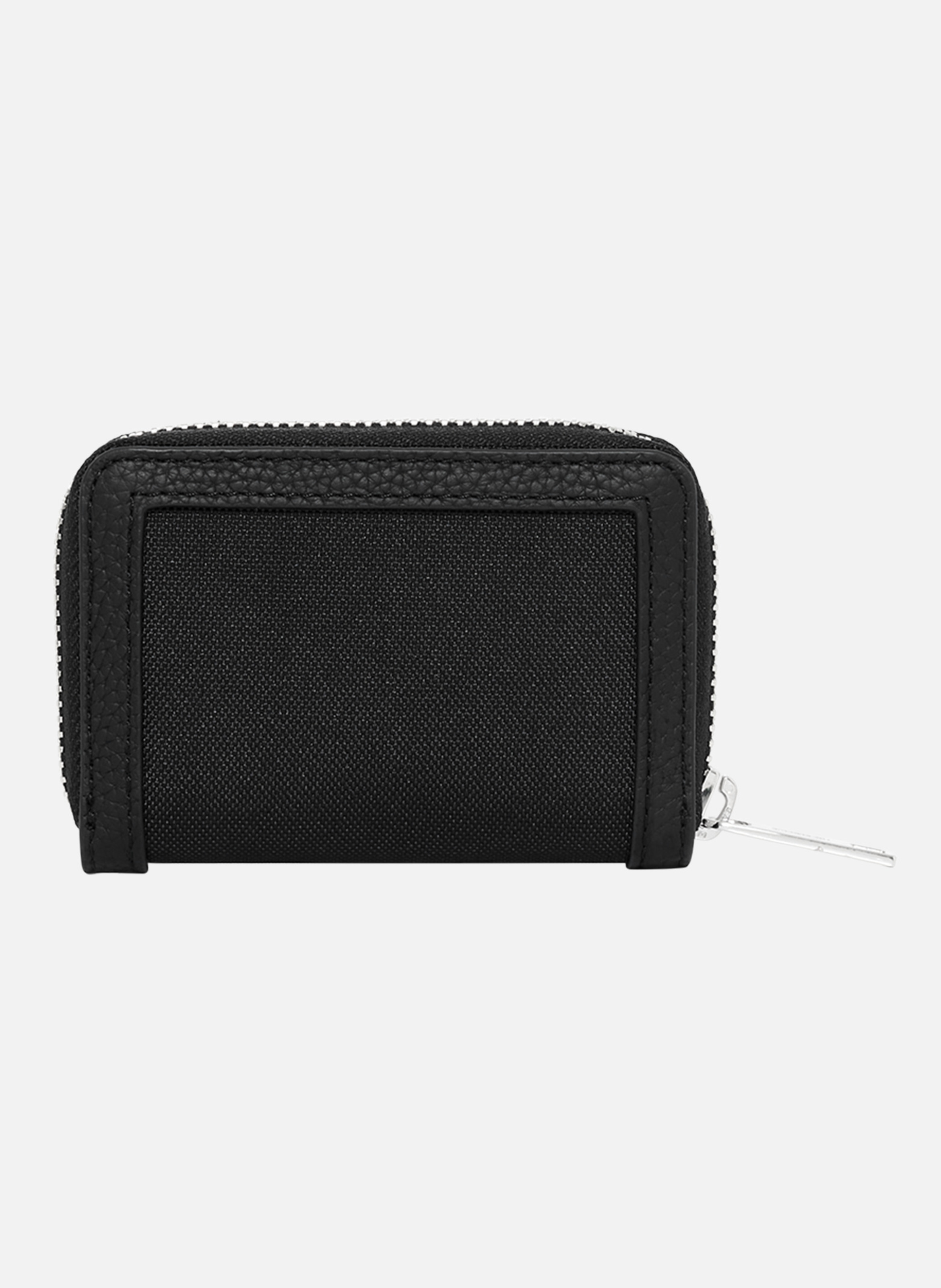 Canvas and grained leather coin purse THE KOOPLES Black