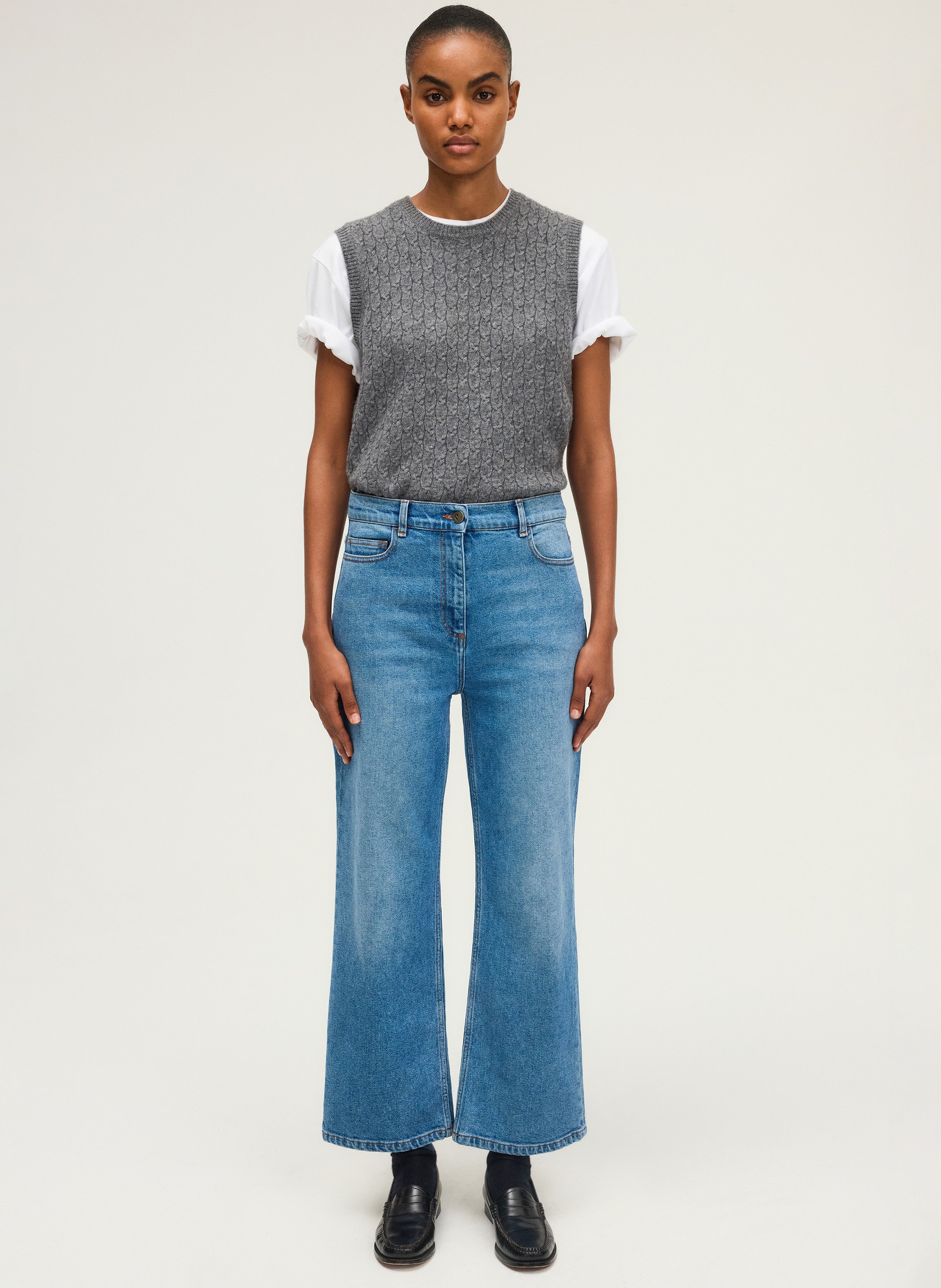 Faded straight jeans PABLO Blue