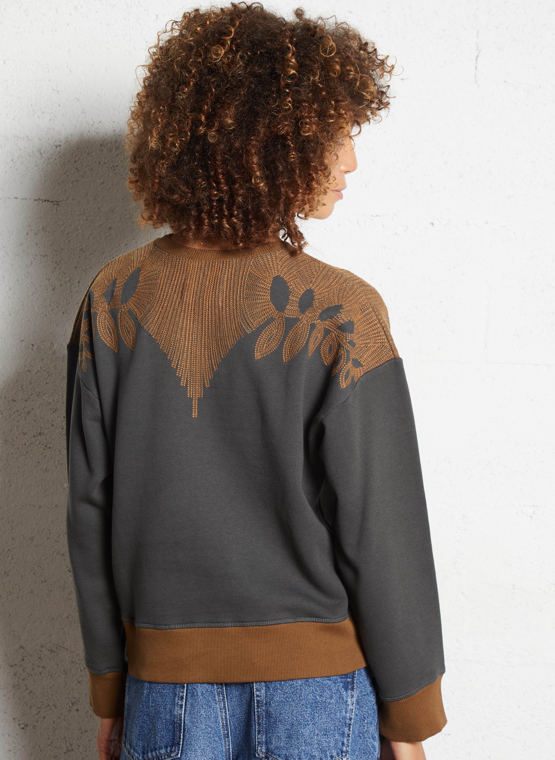 Effen sweater LEON & HARPER Grijs