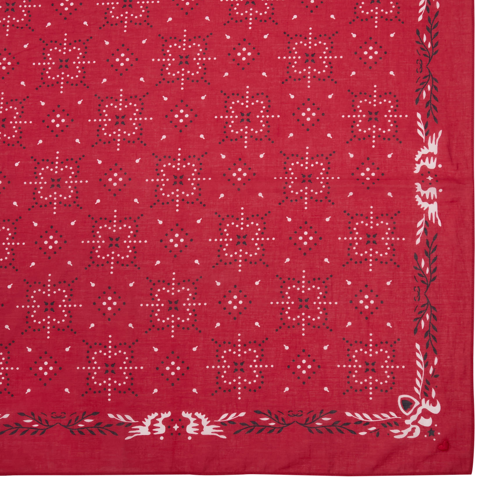 Bandana-patroon katoenen sjaal FEEKA Rood