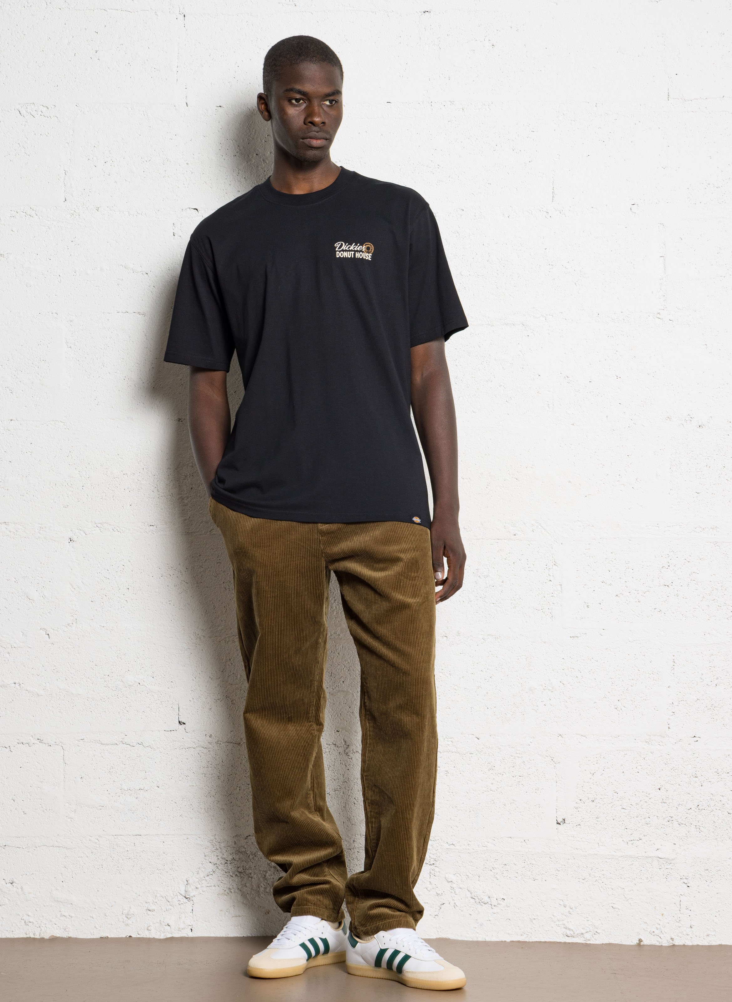 Baskets basses en cuir ADIDAS Blanc