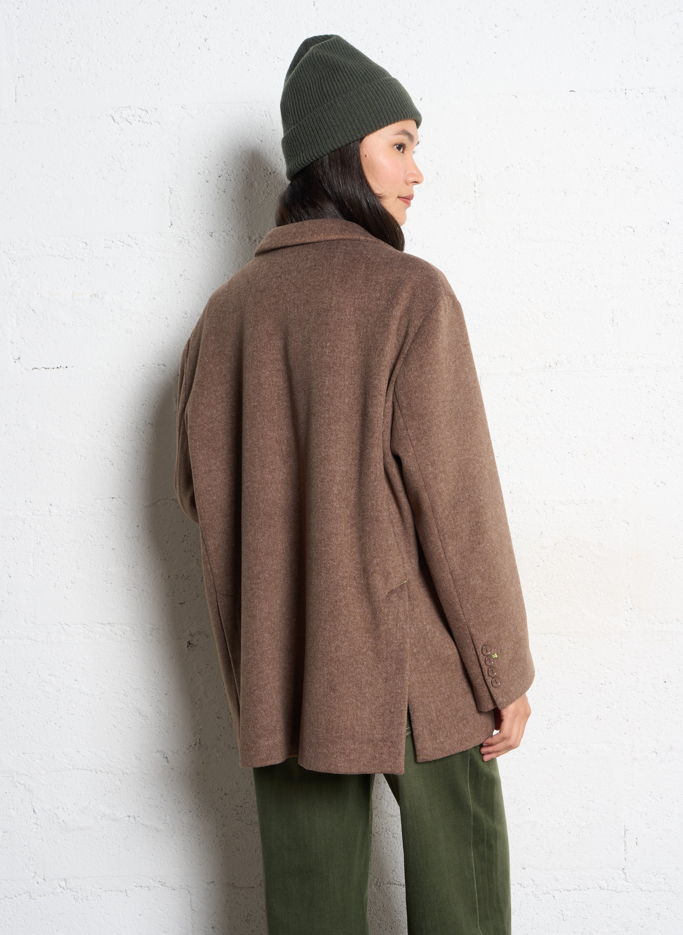 Veste tailleur unie ample  IMPERIAL Marron