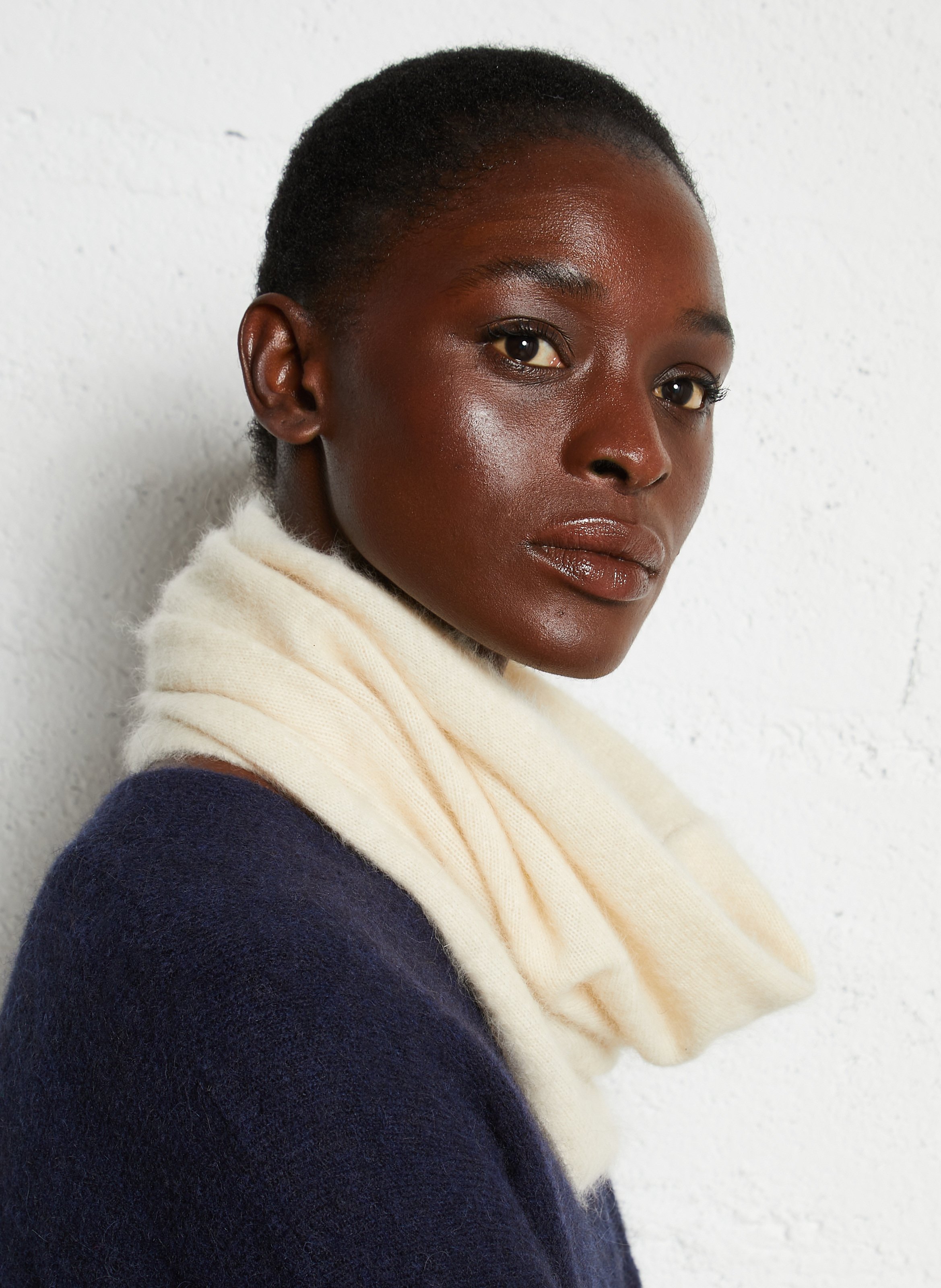 Wool-blend snood MAJESTIC FILATURES Beige