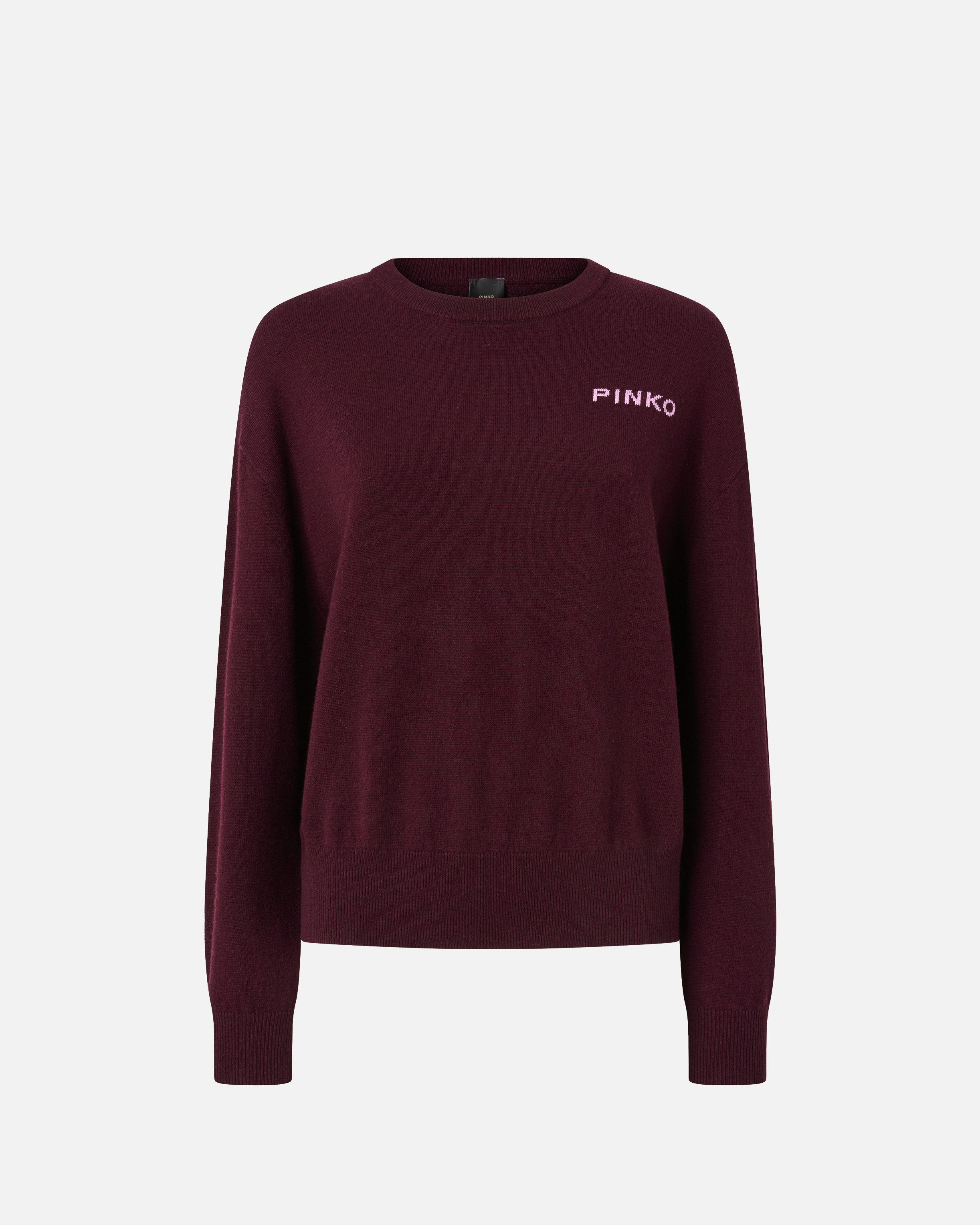 Sweater with maxi love birds logo PINKO