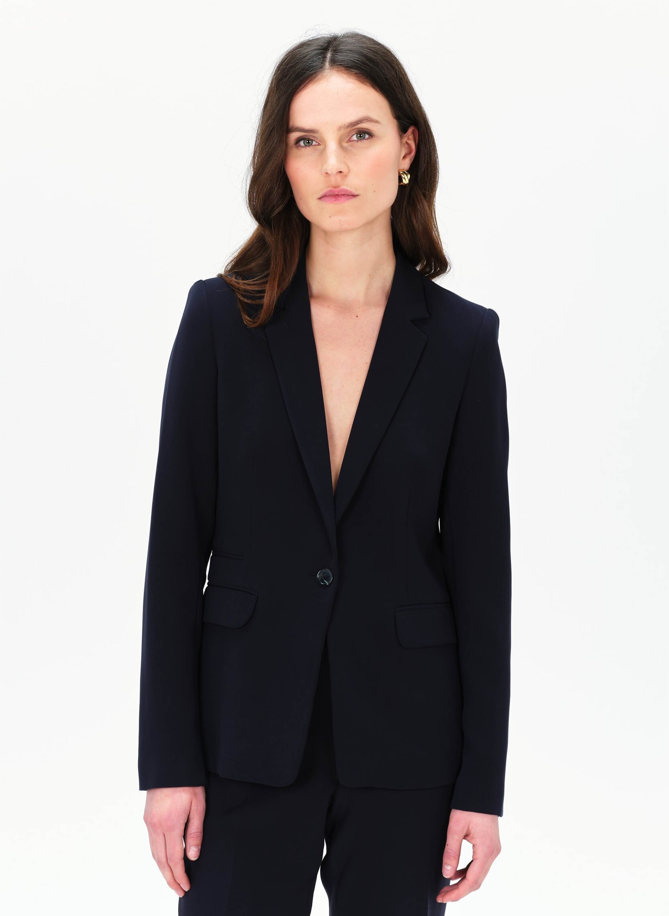 Fitted jacket with tailored collar CAROLL