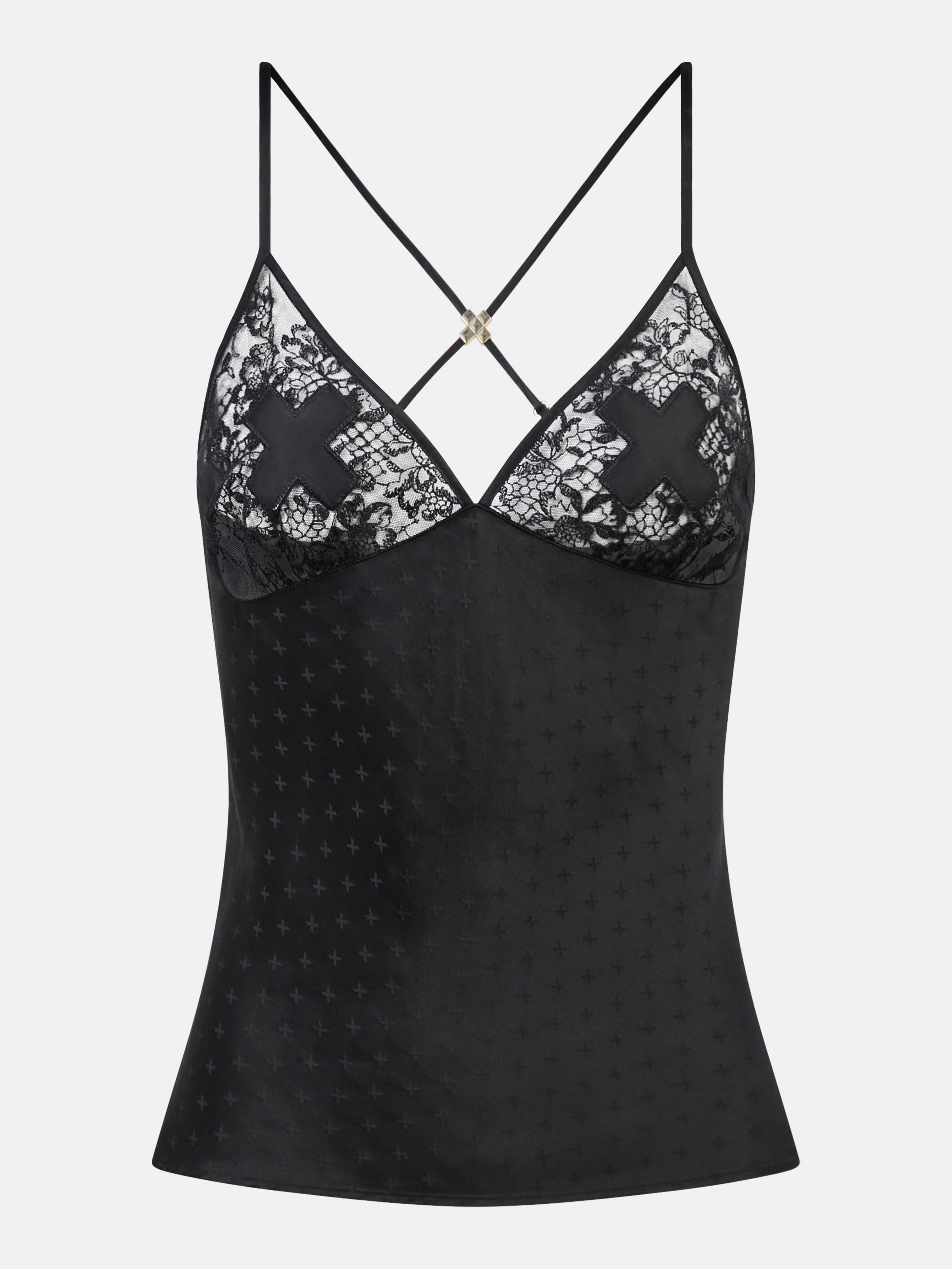 Floral embroidered camisole CHANTELLE X Black