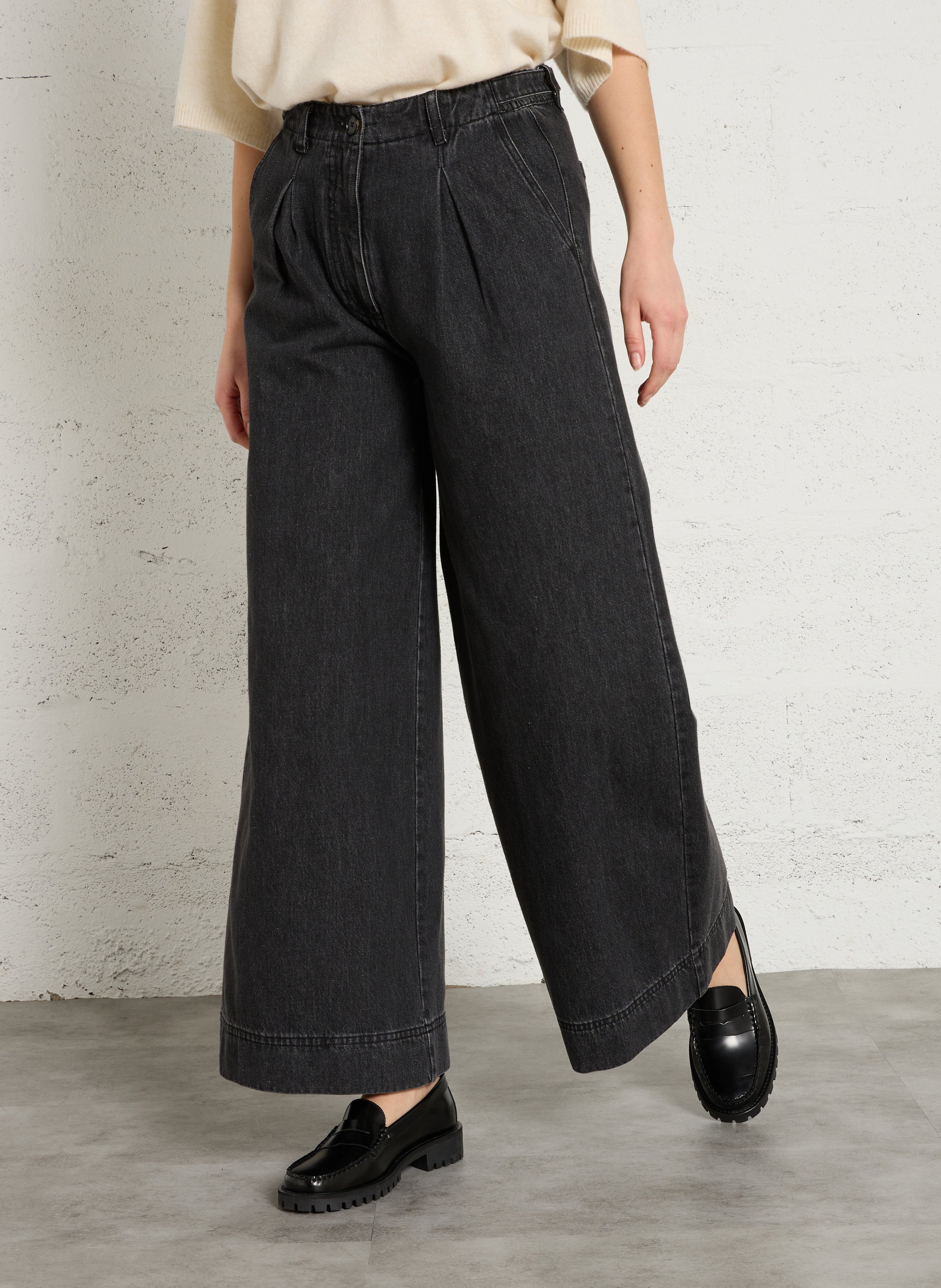 Organic cotton wide-leg jeans RUE DE TOKYO