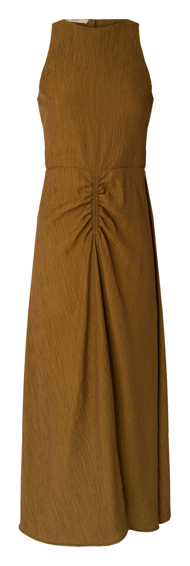 Midikleid mit Rundhalsausschnitt SESSUN Braun