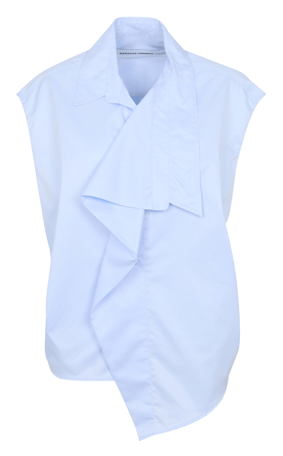 Katoenen blouse met asymmetrische kraag MARGAUX LONNBERG