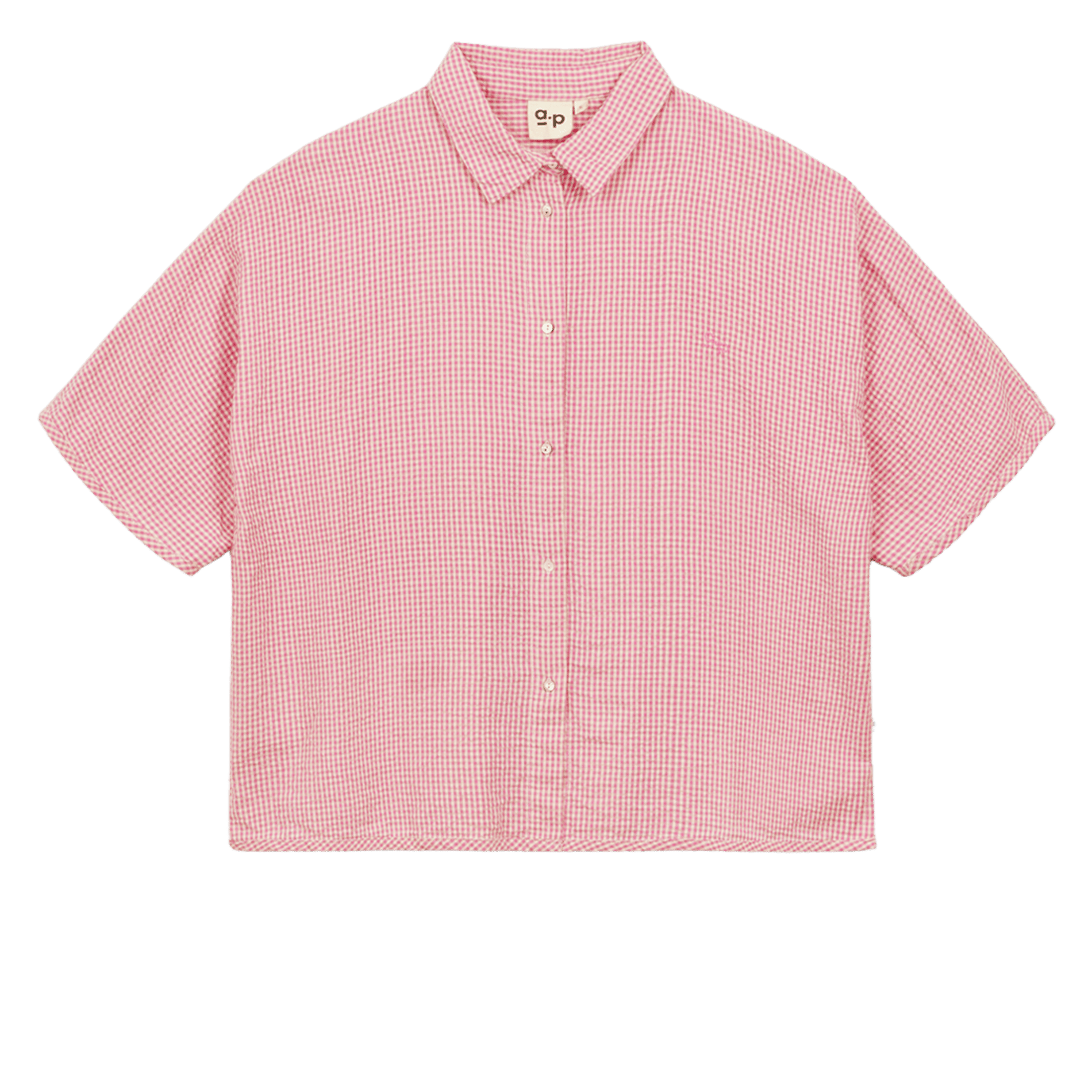 Short-sleeved printed blouse A.P Pink