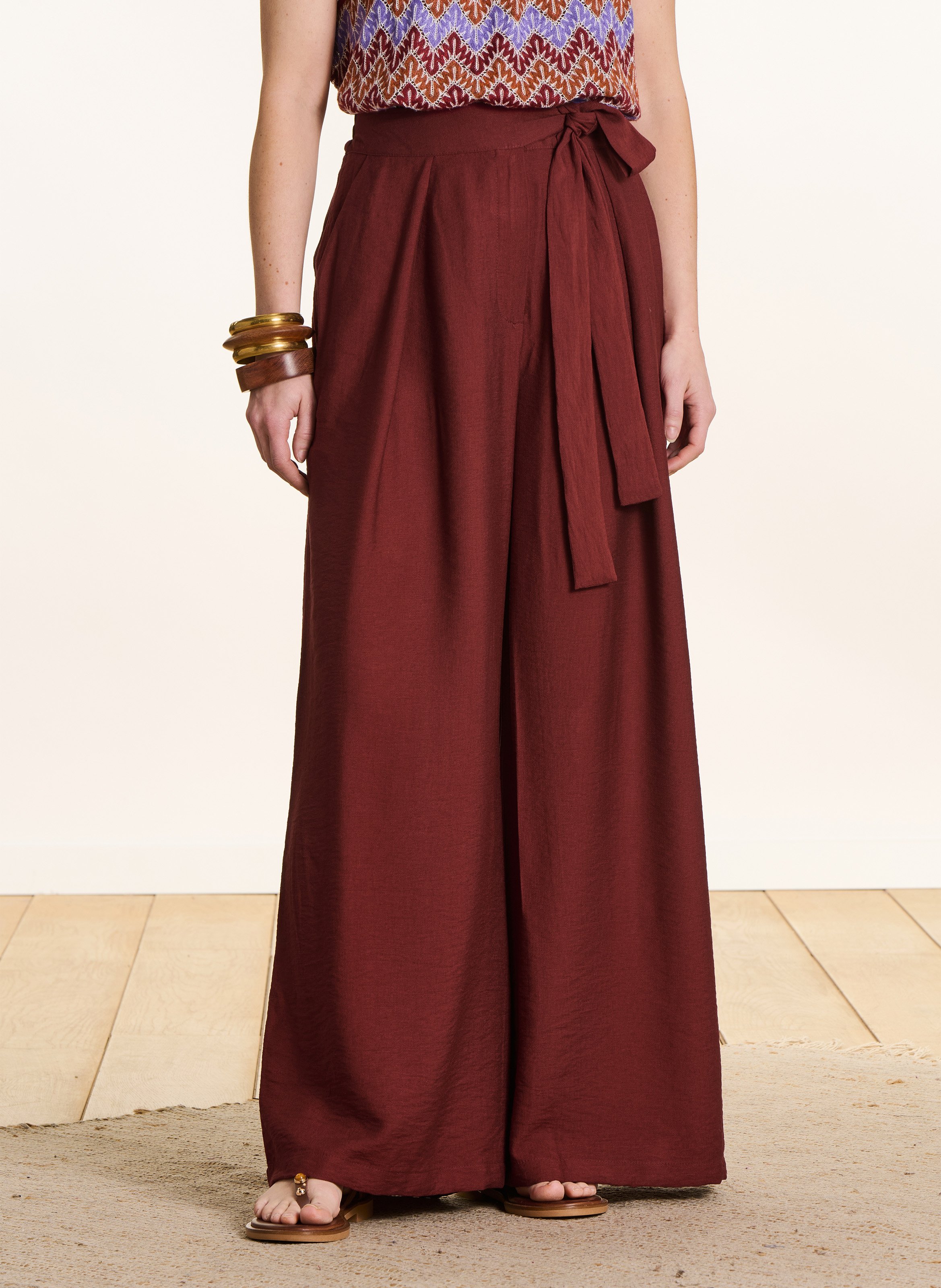 Weite, einfarbige Hose LA FEE MARABOUTEE