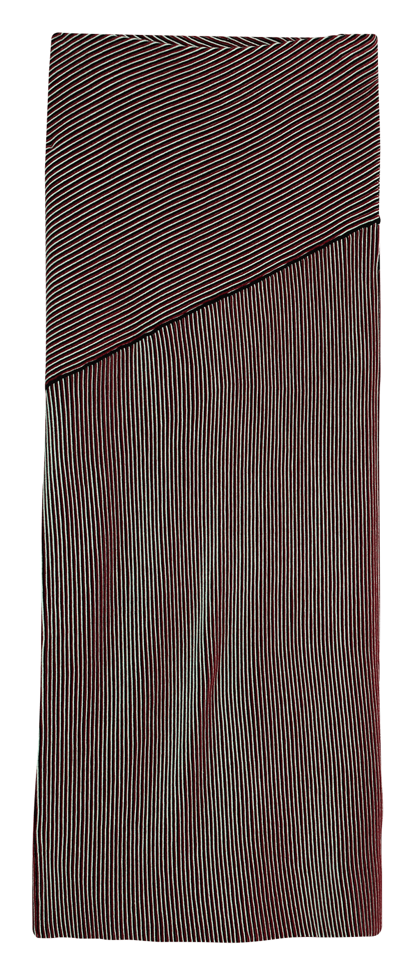 Jupe longue ajustée rayée DESIGUAL Vert