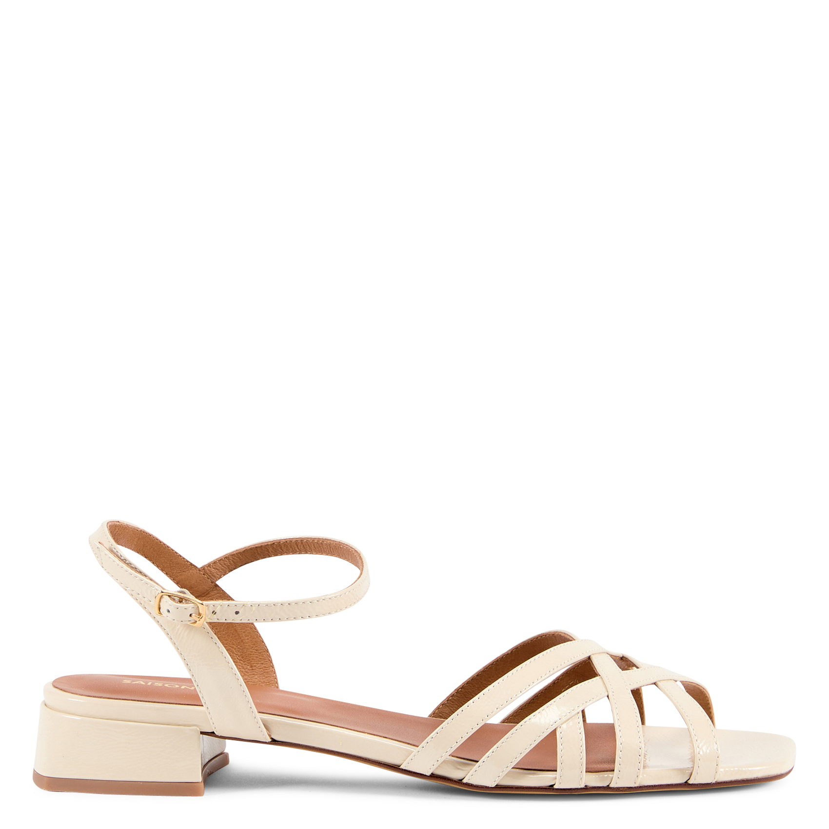 Sandales à talons en cuir SAISON 1865 Beige