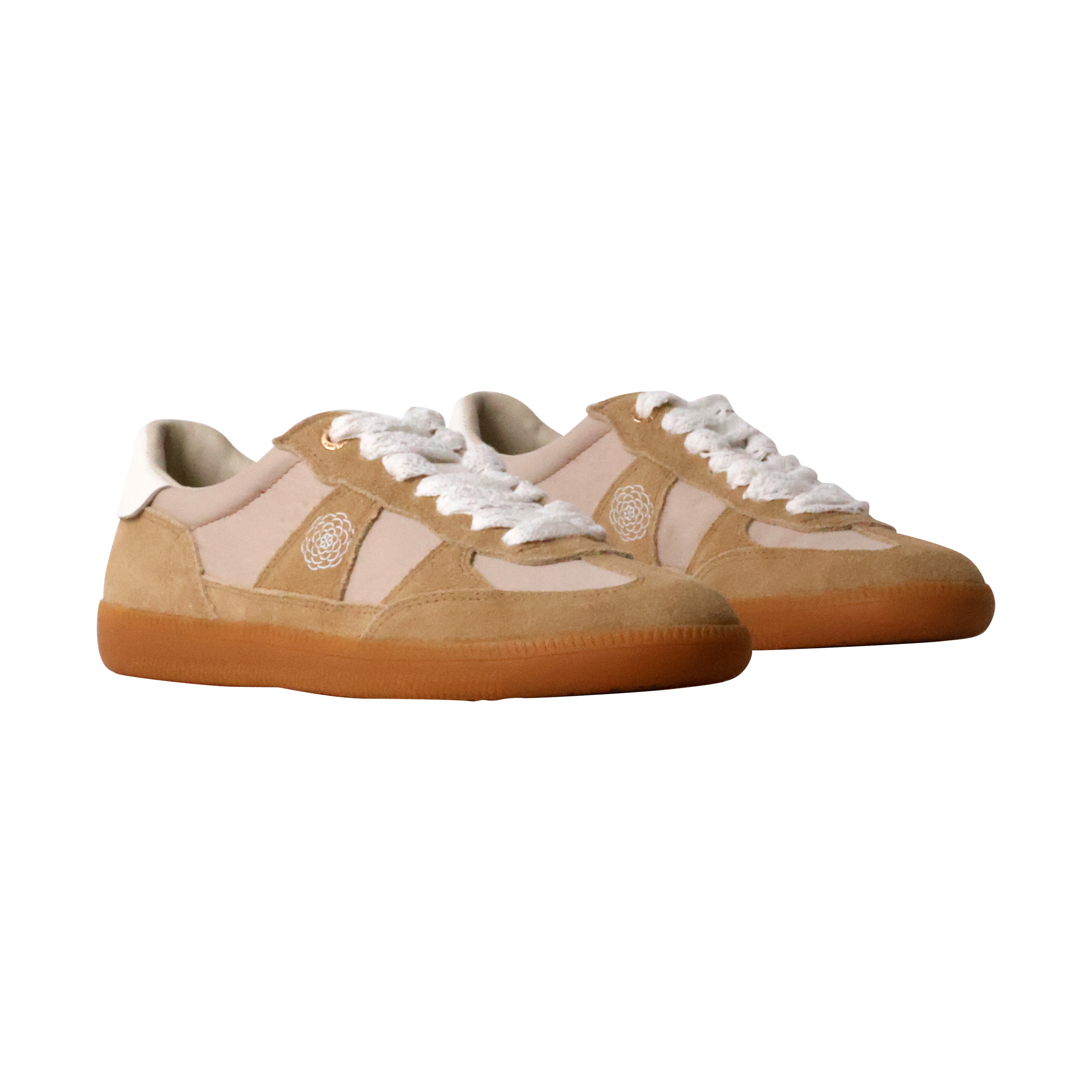 Cherry leather basket EMILIE KARSTON Beige