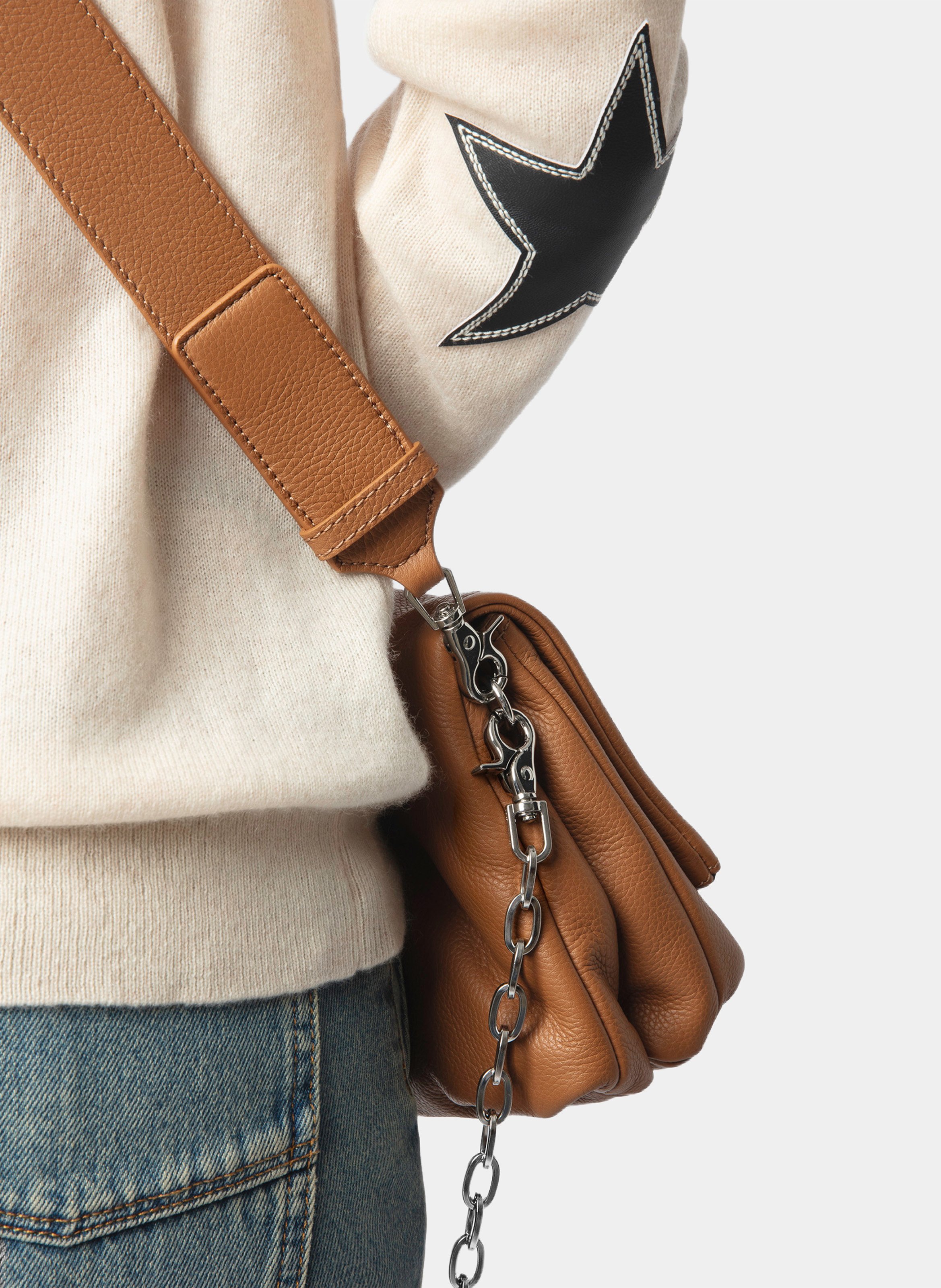 Belted cashmere sweater ZADIG&VOLTAIRE White