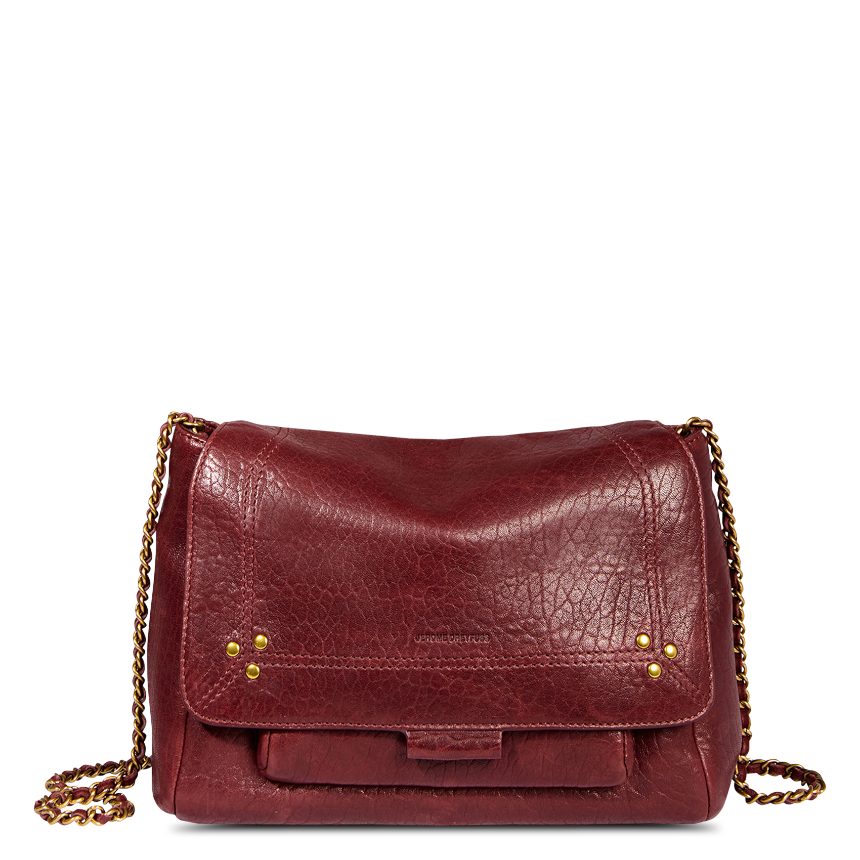 Leather messenger bag JEROME DREYFUSS