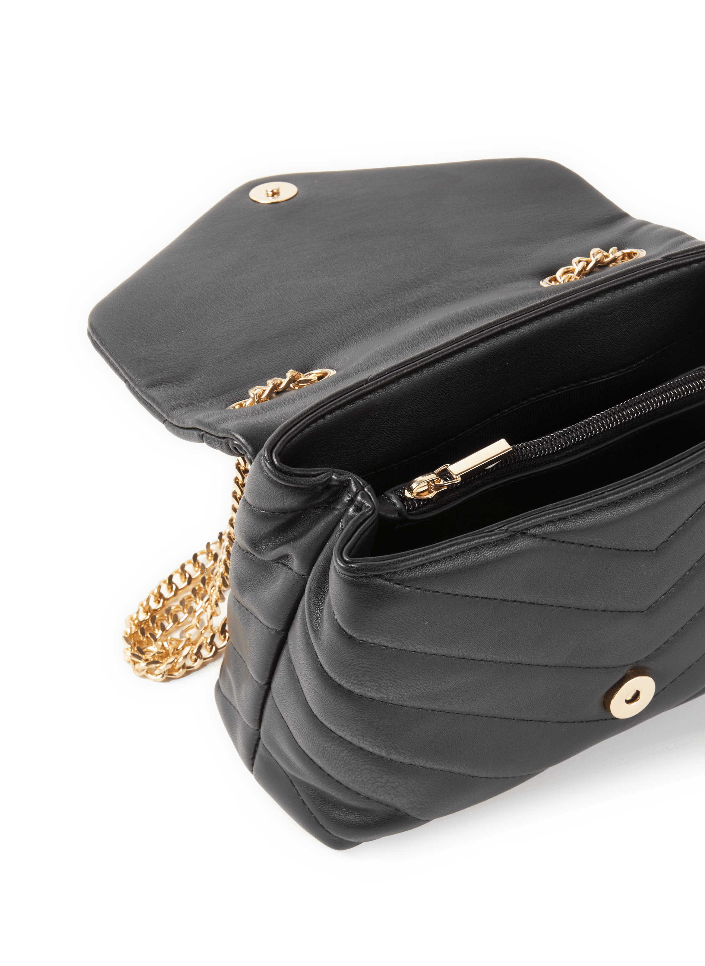 Quilted Shoulder Bag 9229 Khaki AU PRINTEMPS PARIS Black