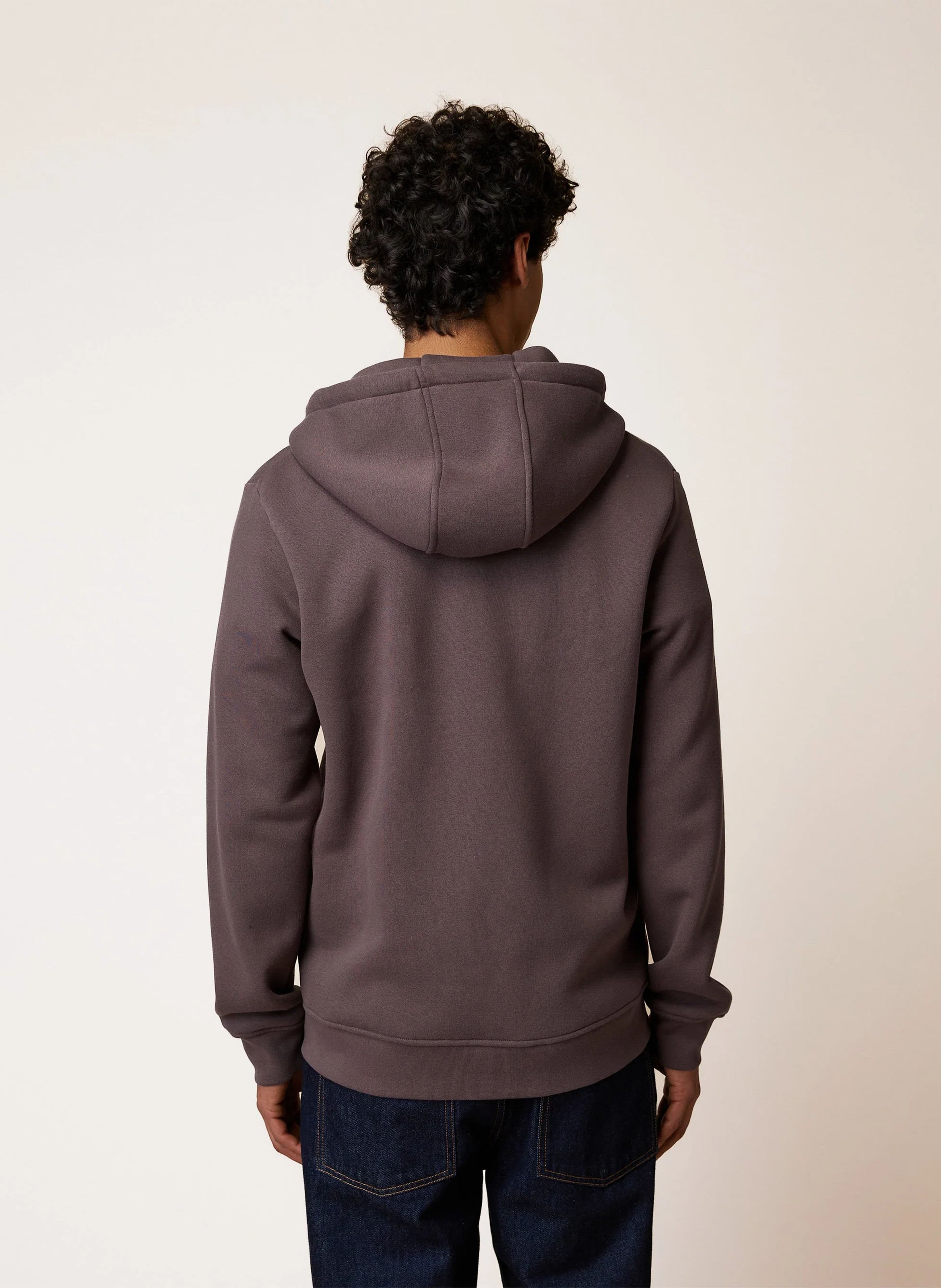 Sweatshirt aus Baumwoll-Mix mit Reißverschluss FAGUO Violett