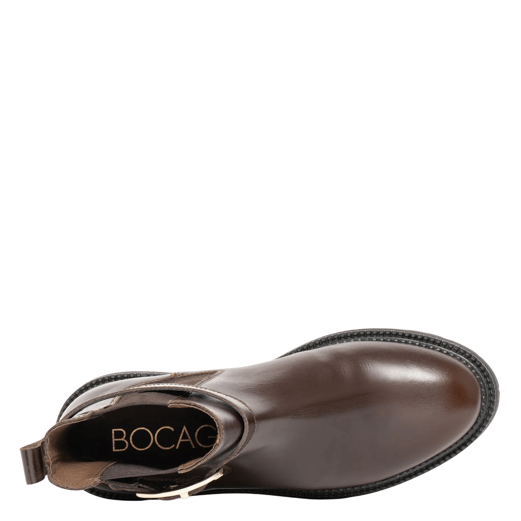 Lederstiefeletten mit Schnalle BOCAGE Braun