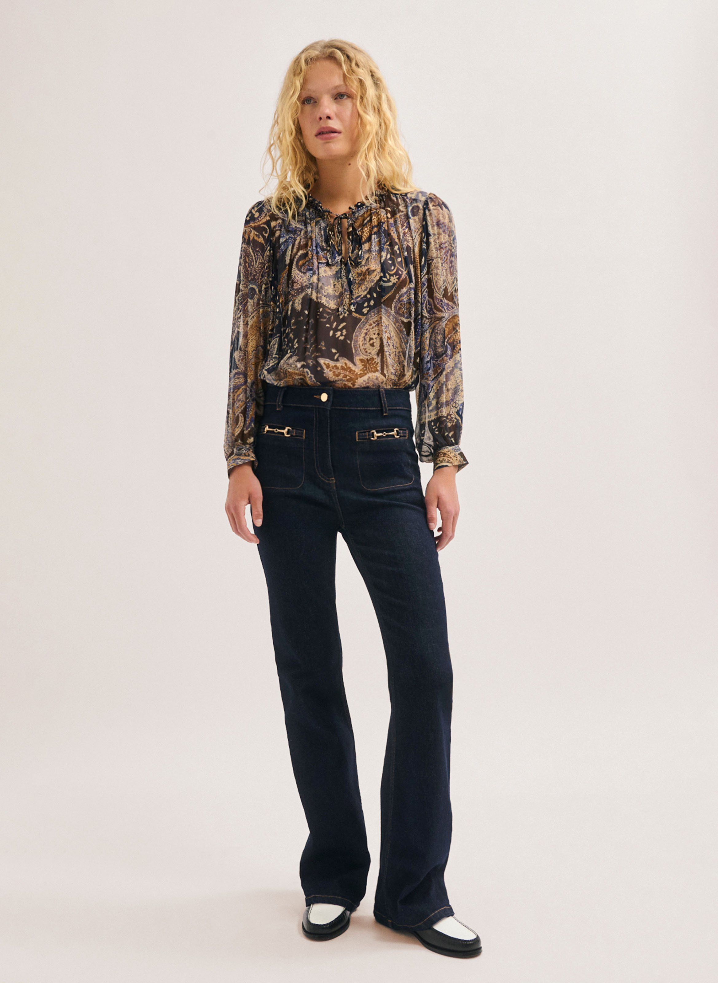 Bootcut-Jeans PABLO Blau