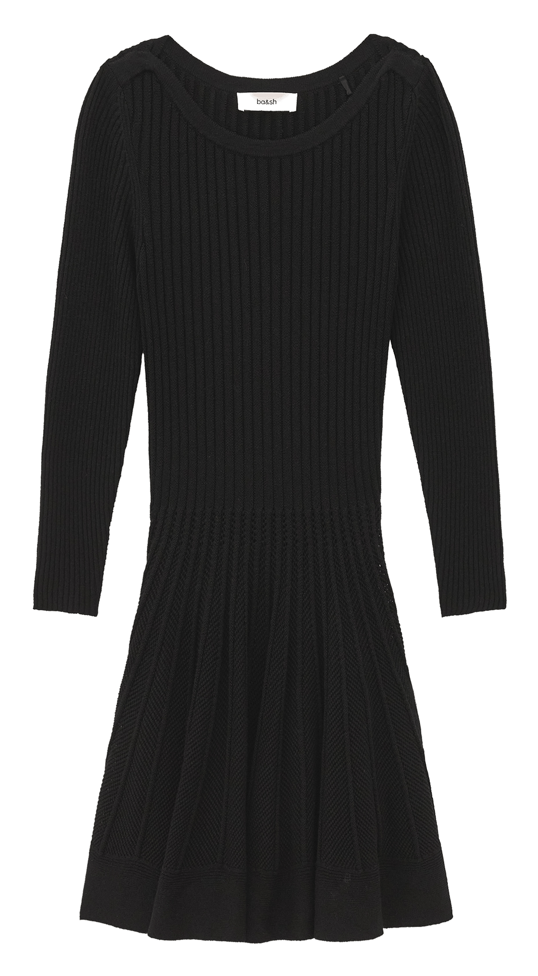 Robe courte manches longues BA&SH Noir