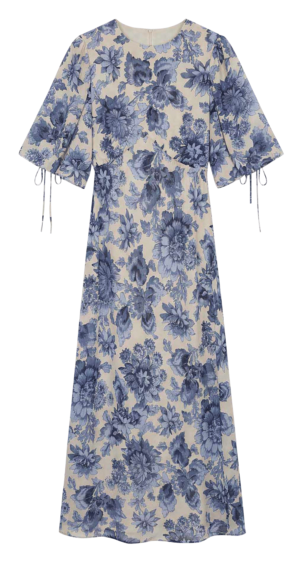 Fitted printed midi dress TARA JARMON Beige